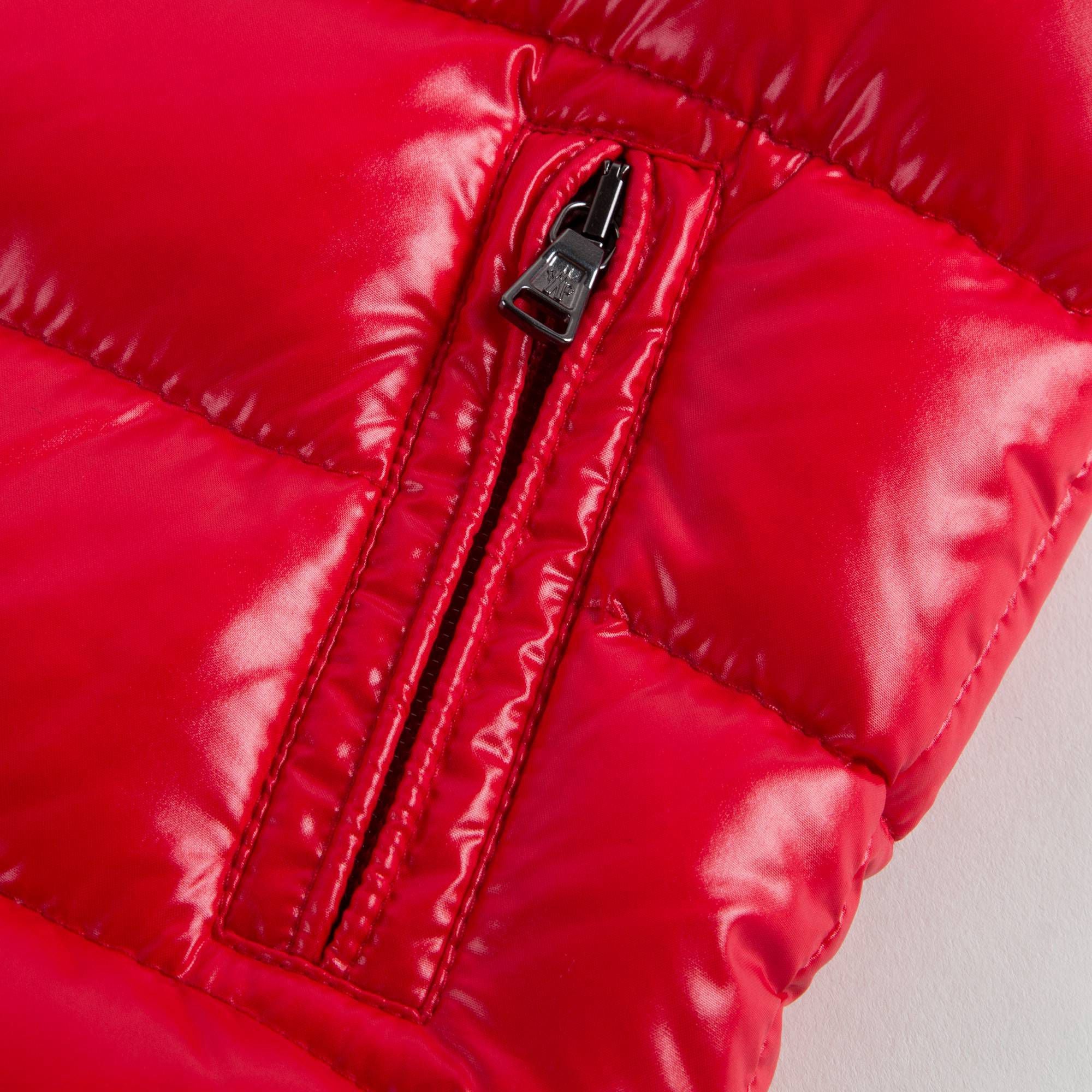 Baby Red Down Padded 'Tib' Gilet