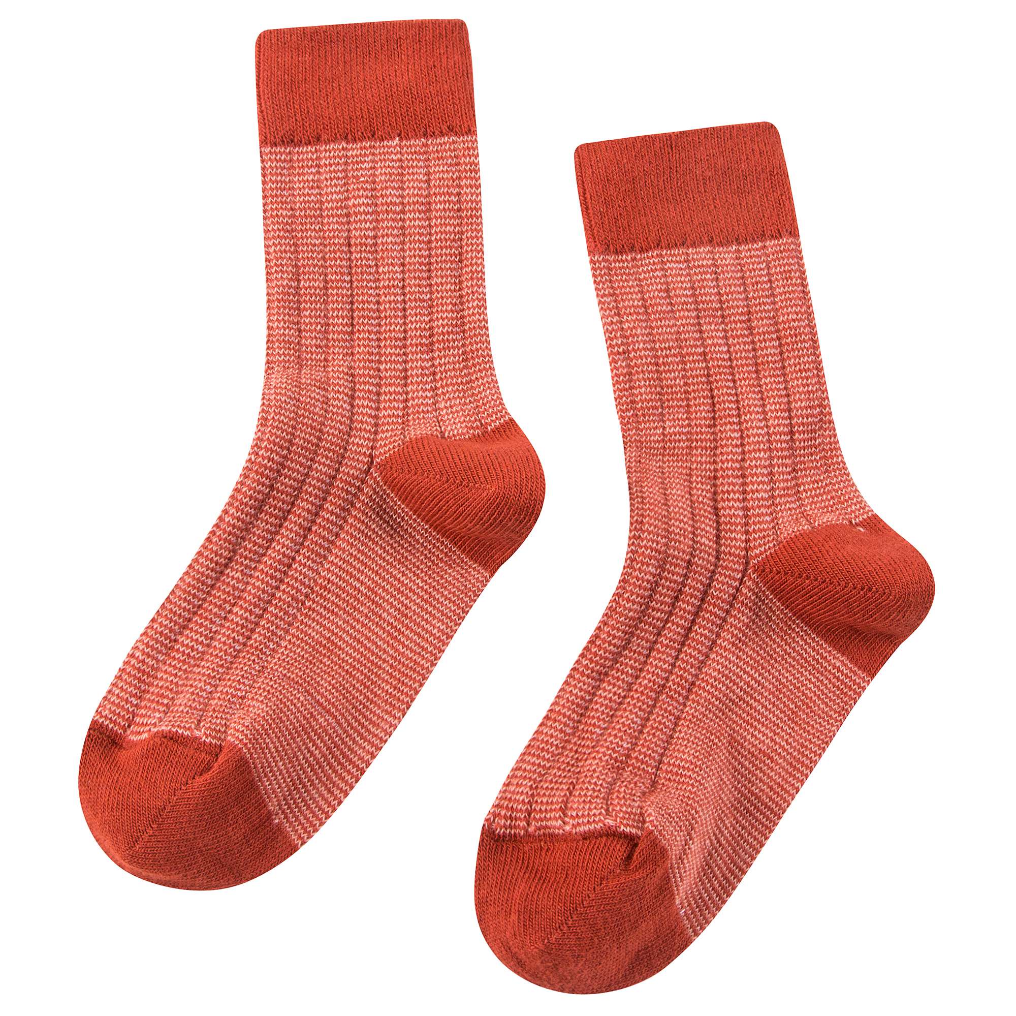 Girls Orange Cotton Knitted Socks