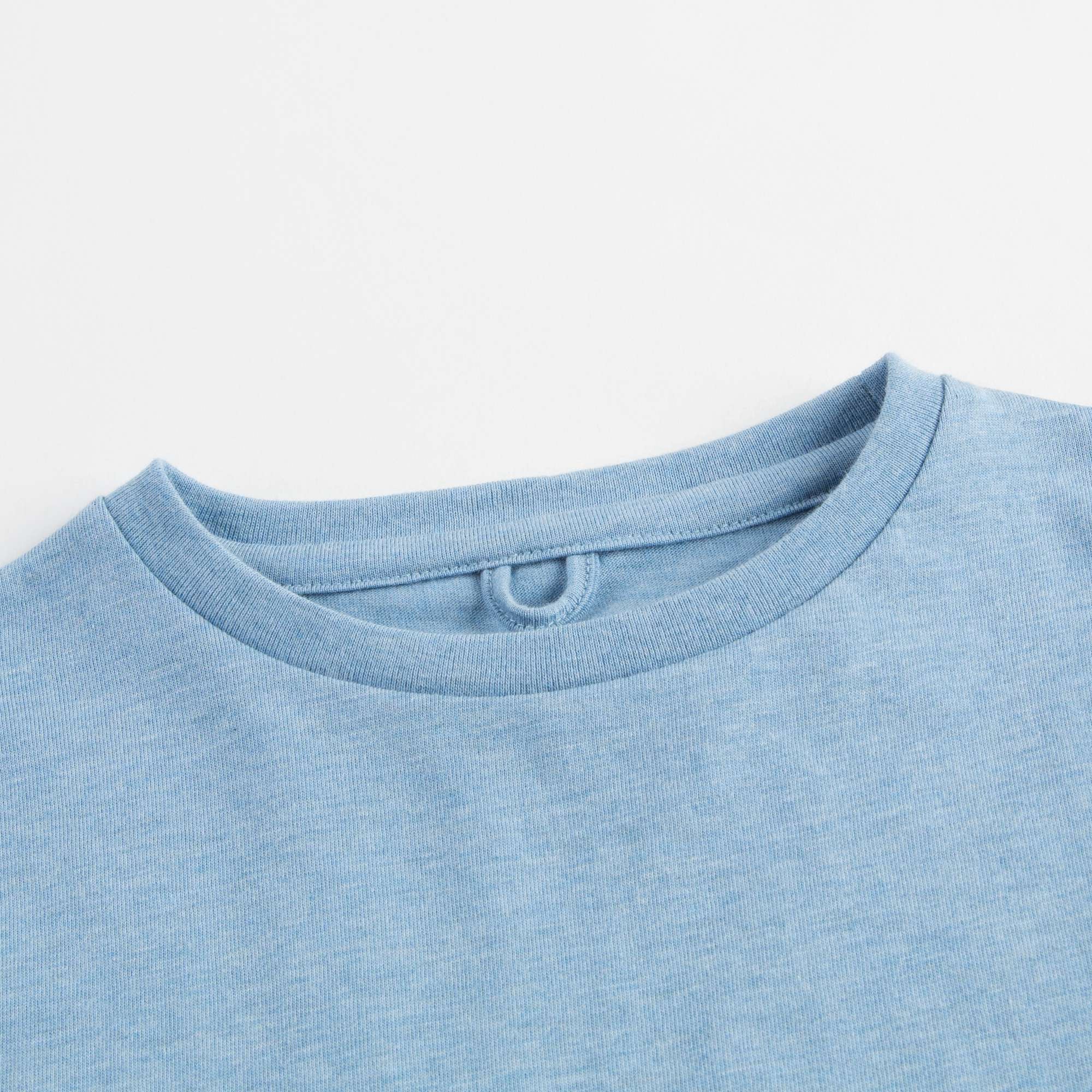 Girls Blue Cotton T-shirt