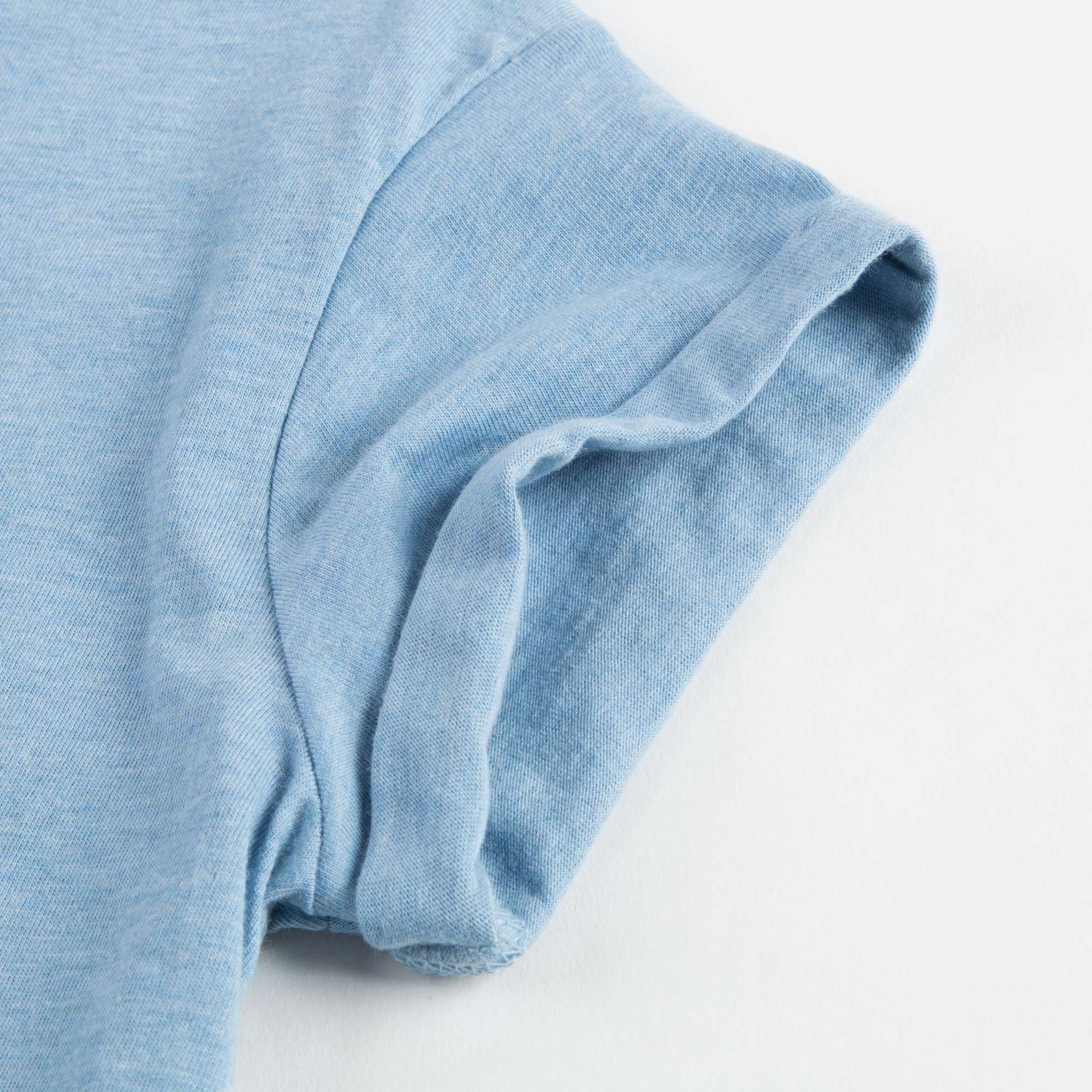 Girls Blue Cotton T-shirt