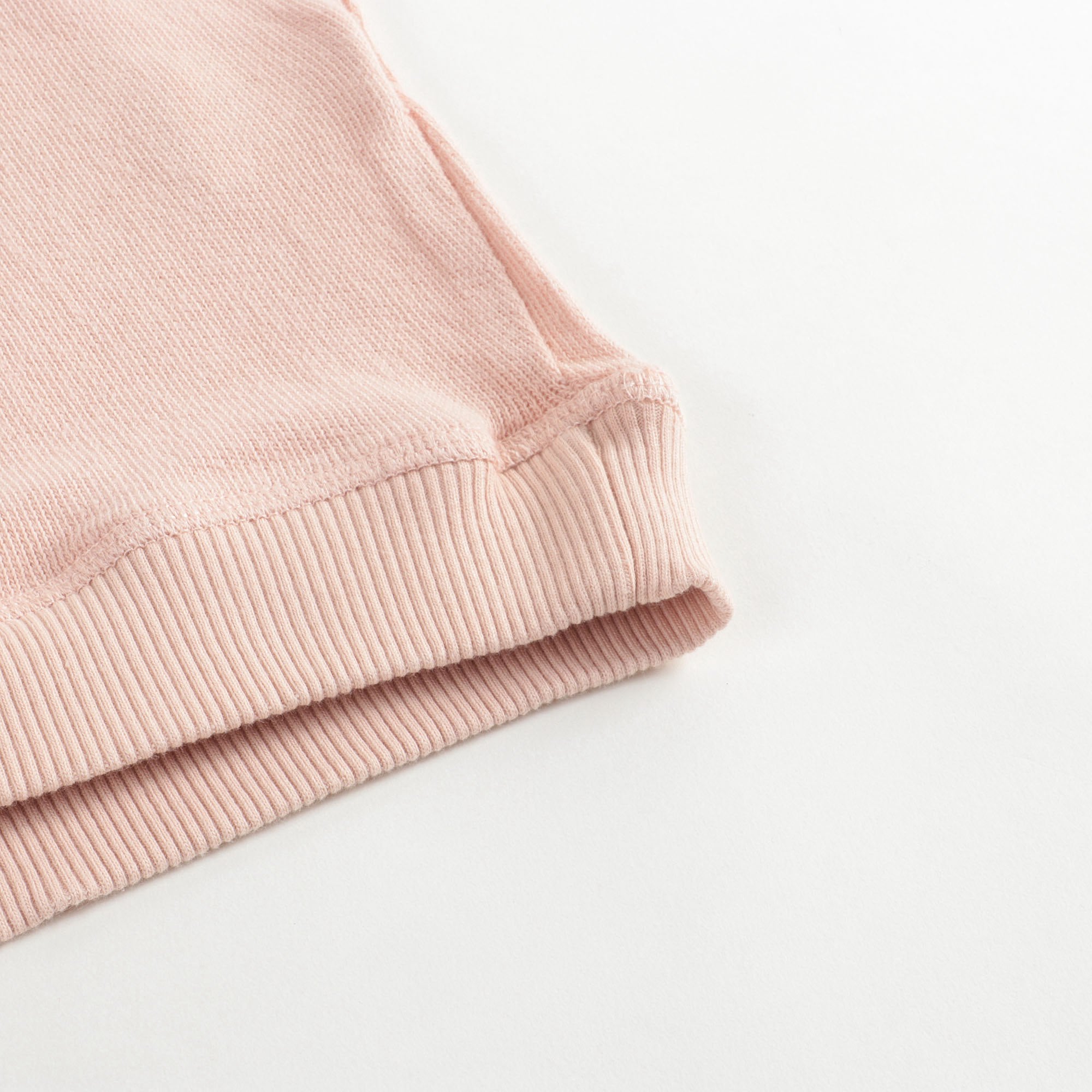 Girls Light Pink Printing Cotton Sweatshirt