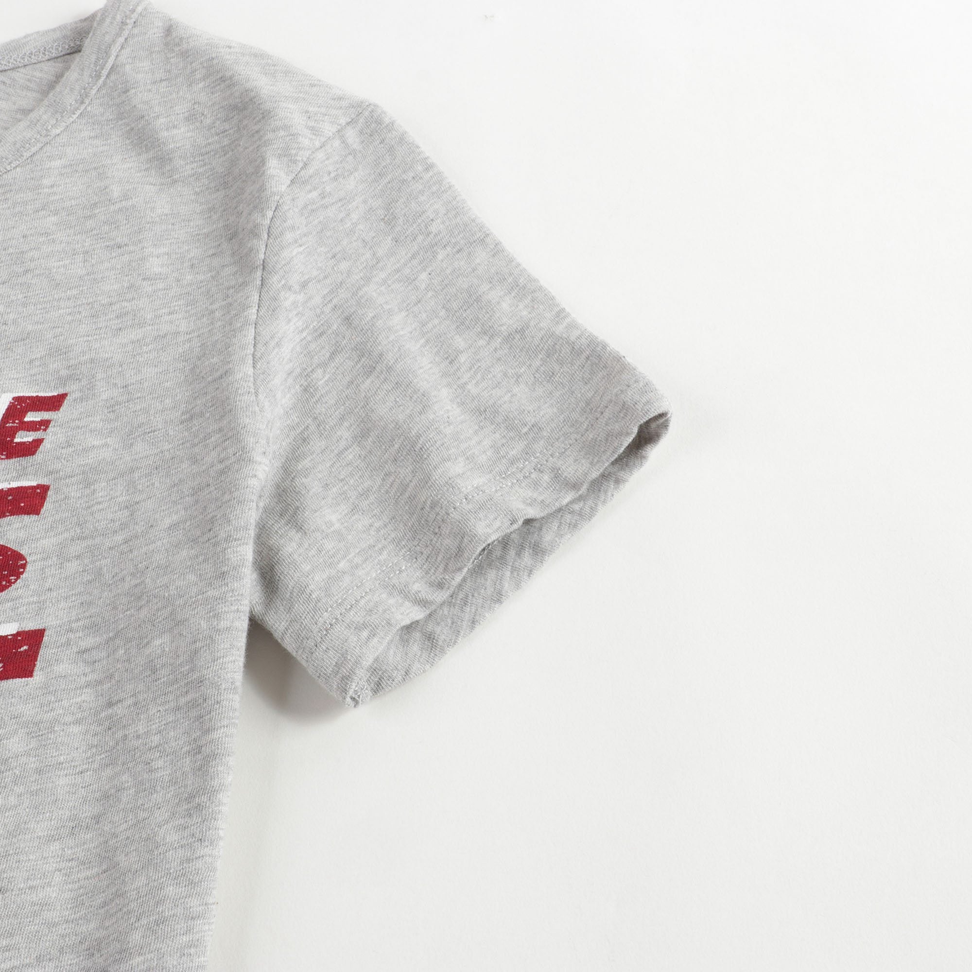 Girls Grey Logo Cotton T-shirt