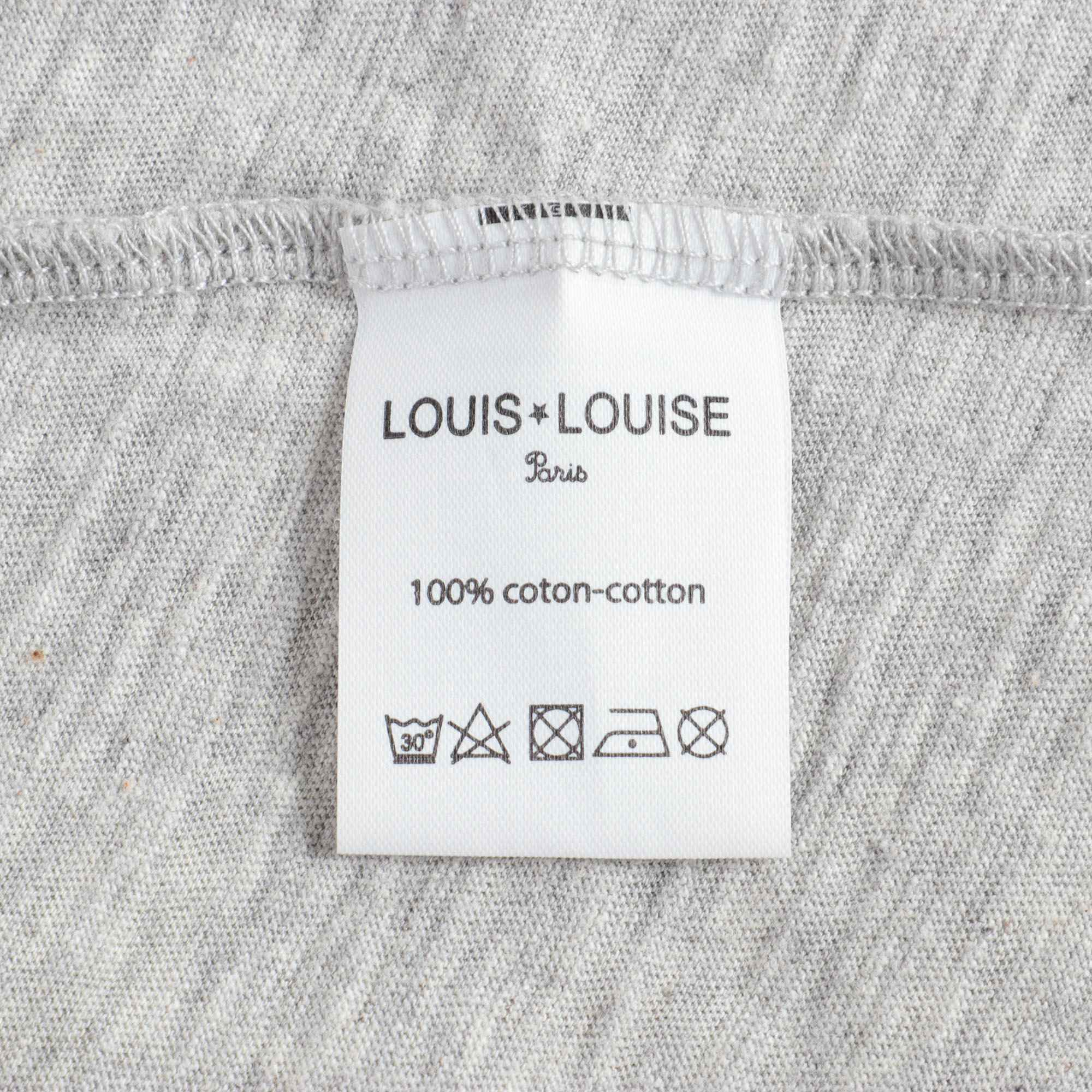 Girls Grey Logo Cotton T-shirt