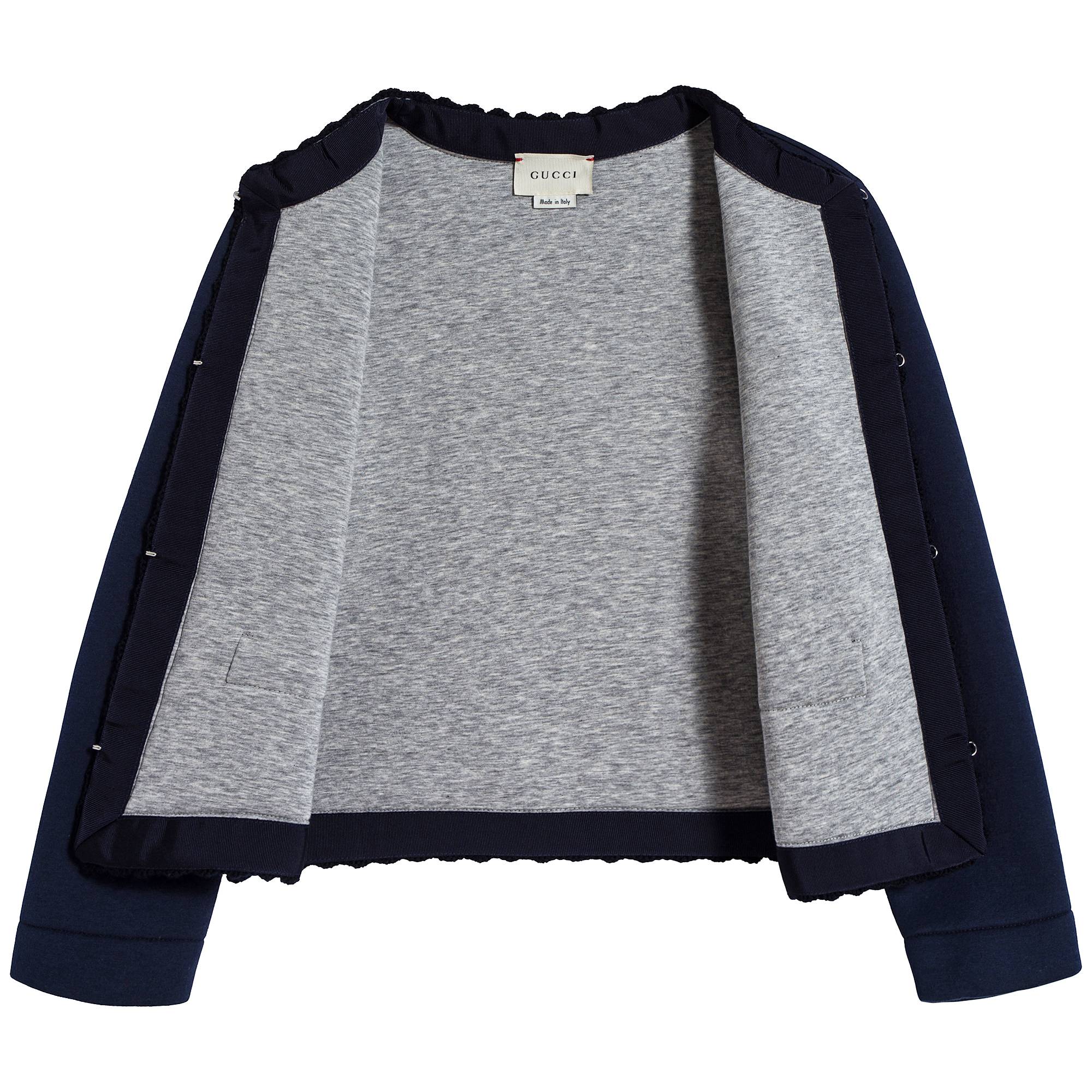 Girls Indigo Cotton Jacket