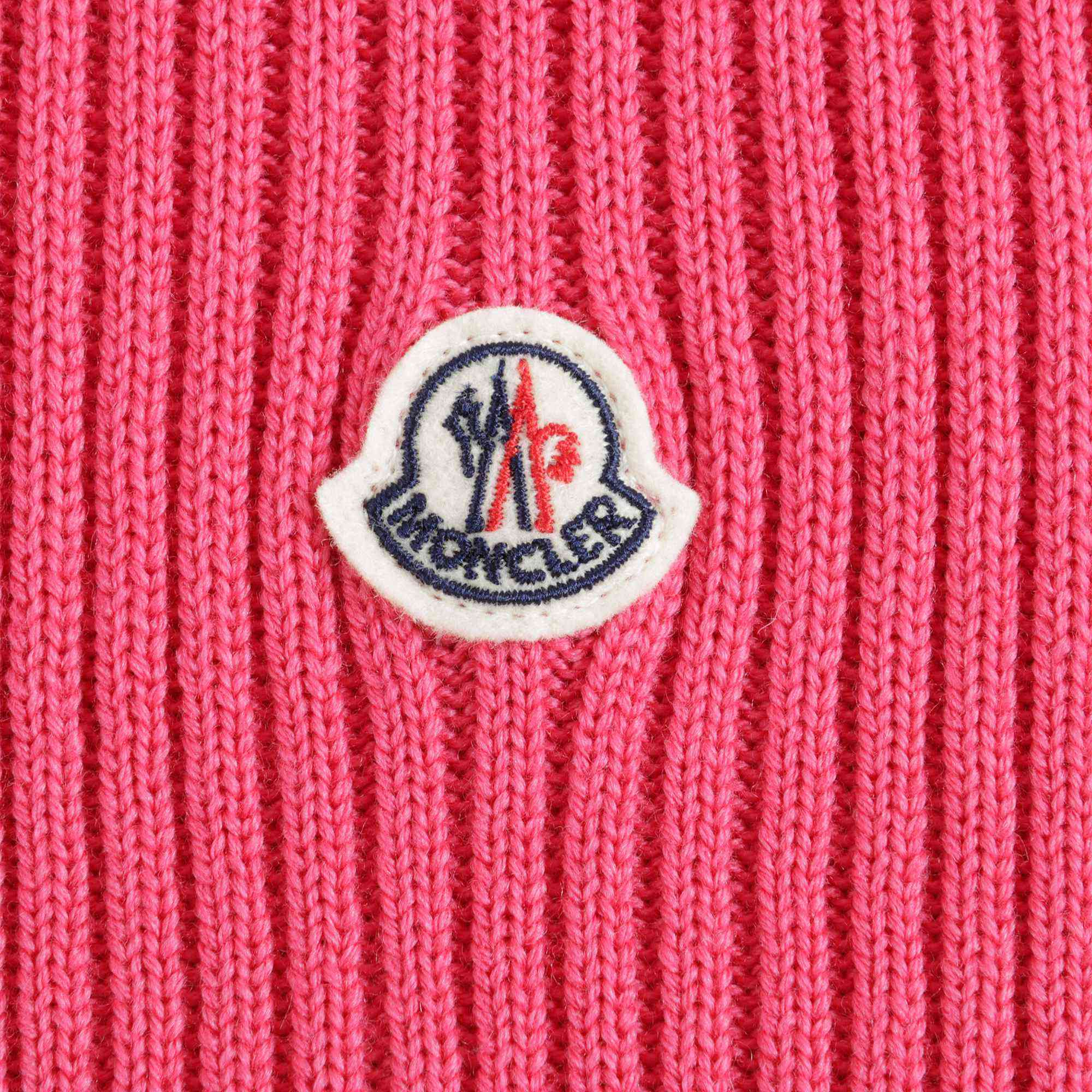 Girls Dark Pink Virgin Wool Hat & Scarf Set