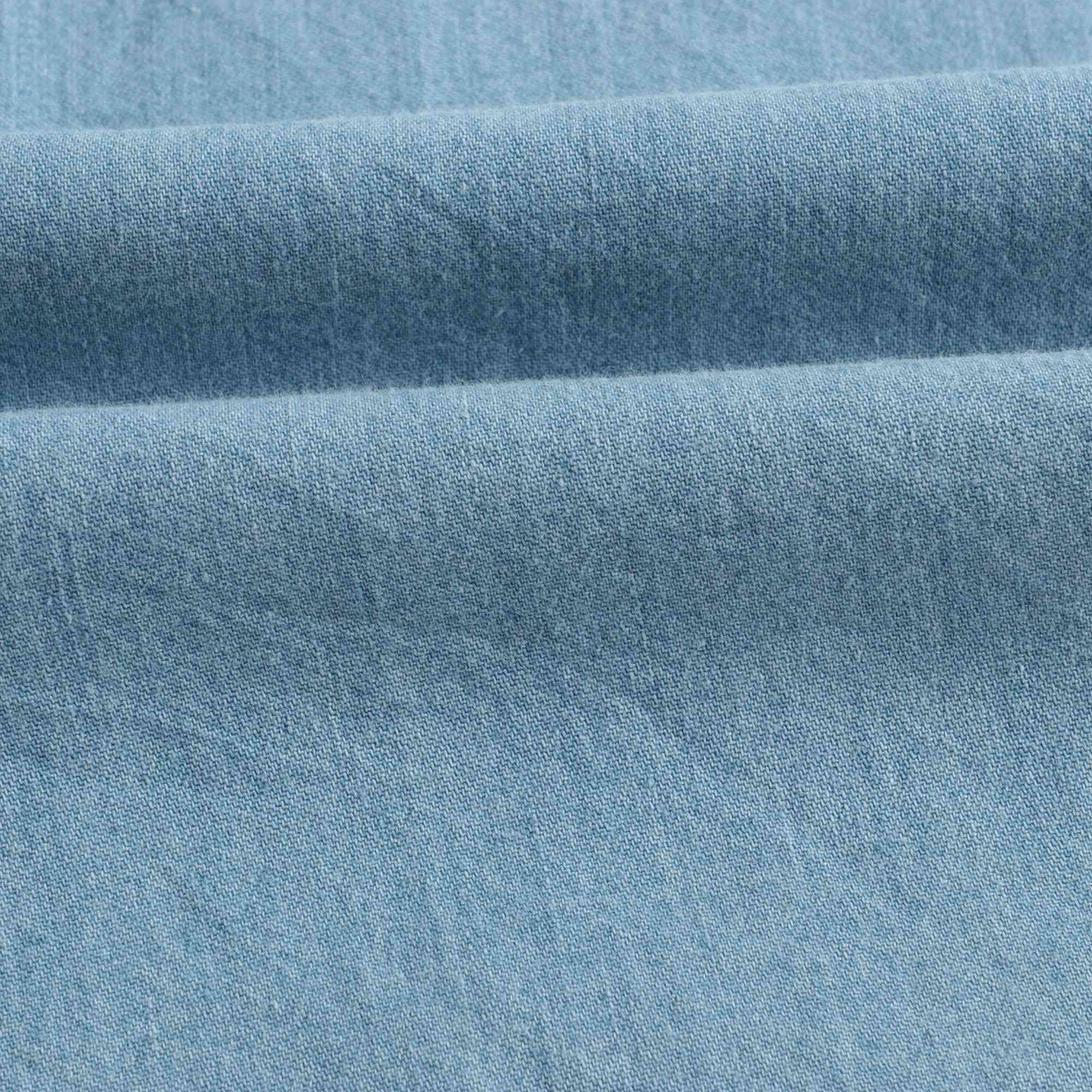 Baby Girls Blue Embroidered Cotton Dress