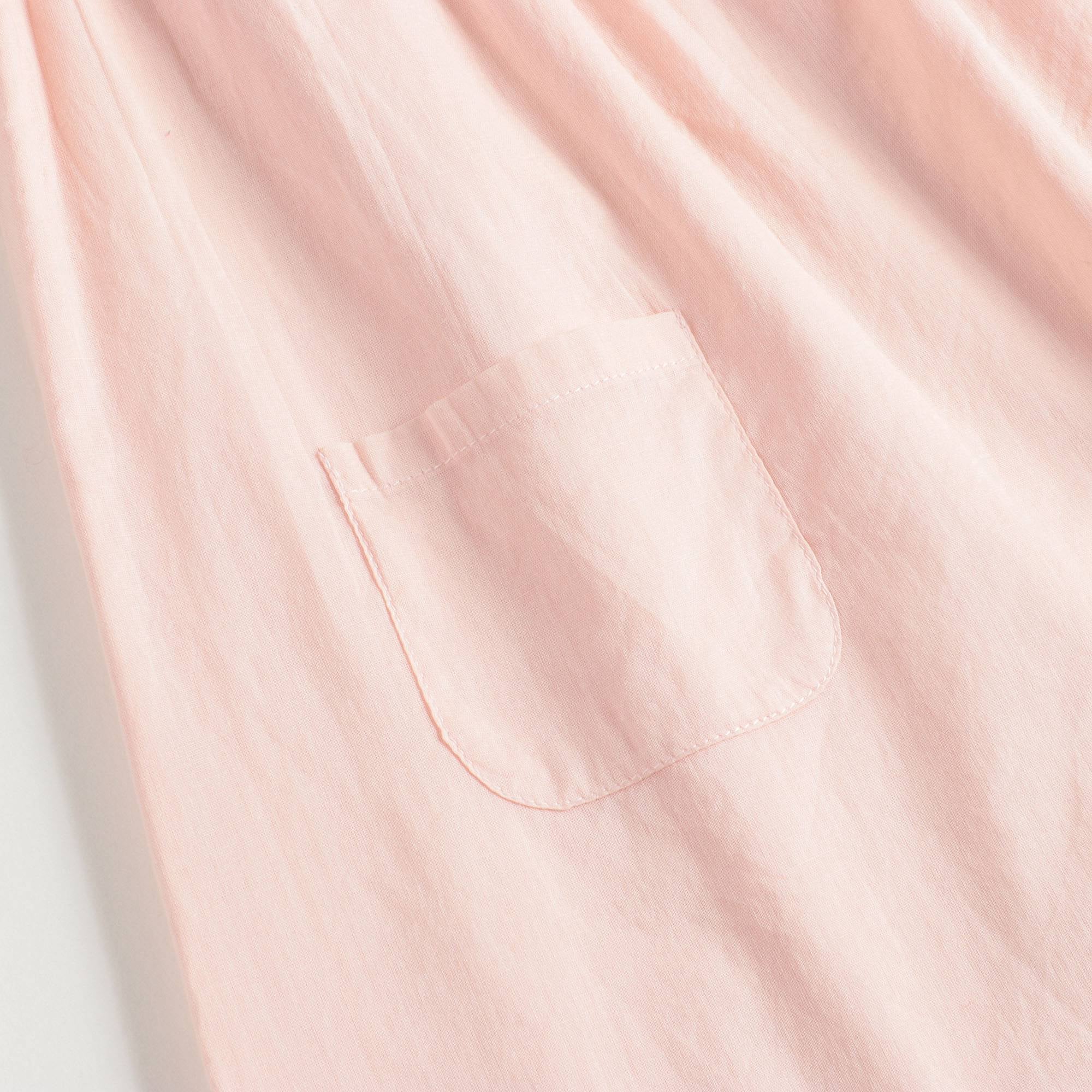 Baby Girls Pink Embroidered Cotton Dress