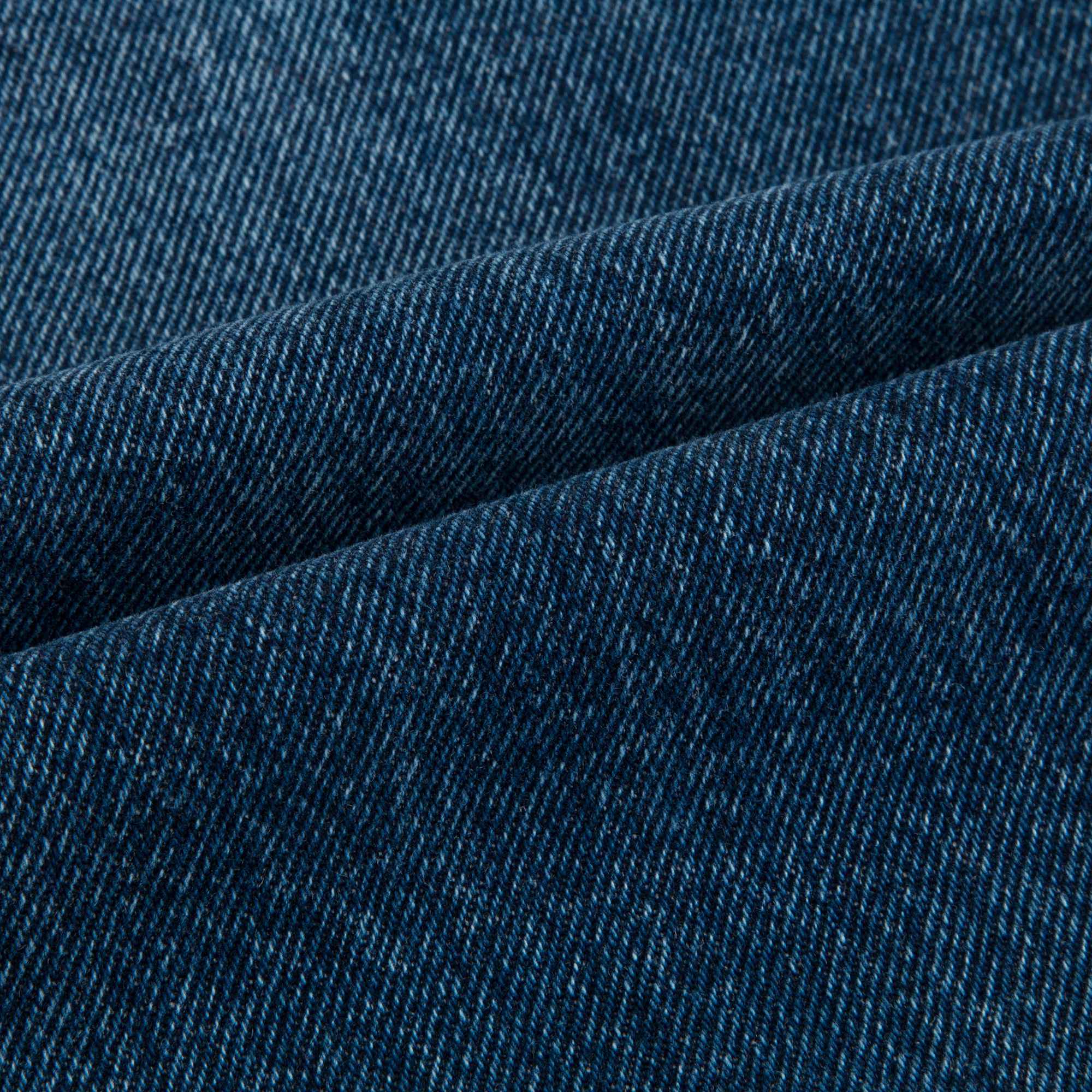 Girls Denim Blue Cotton Trousers