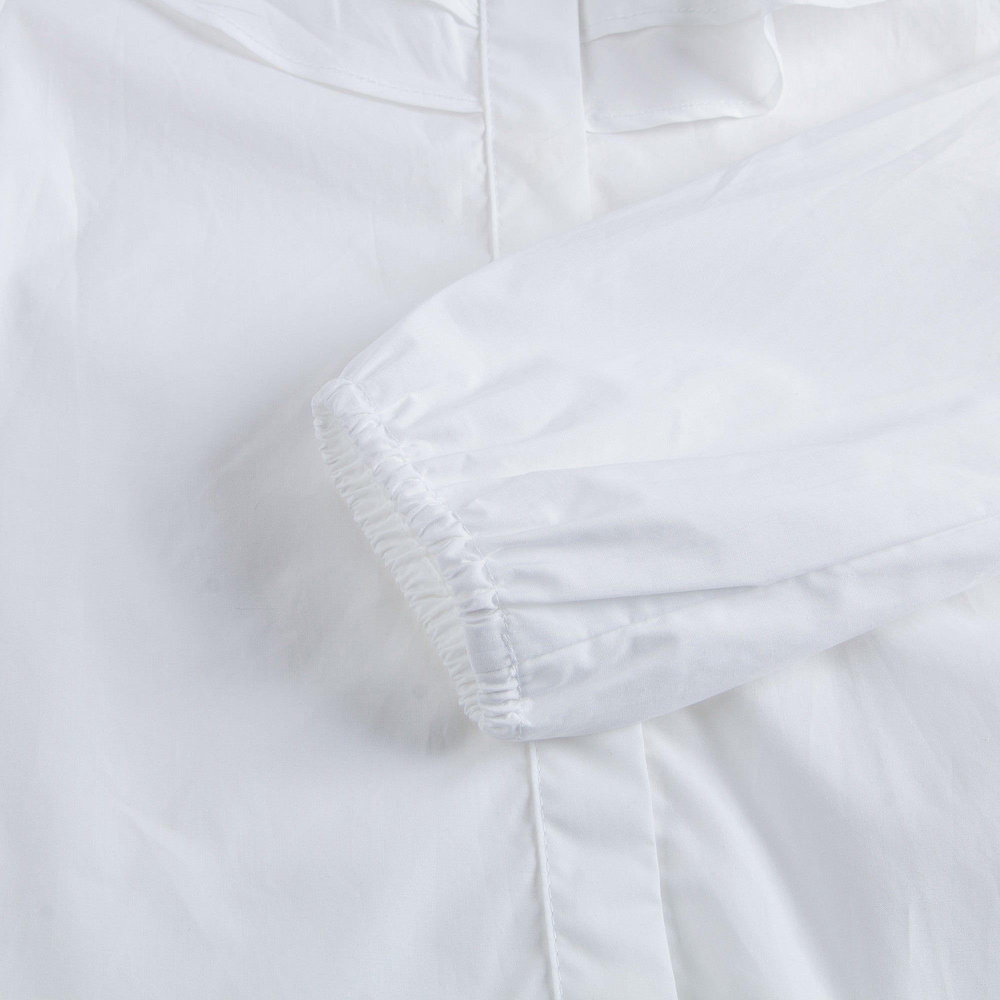 Girls White Ruffled Collar Cotton Blouse - CÉMAROSE | Children's Fashion Store - 3