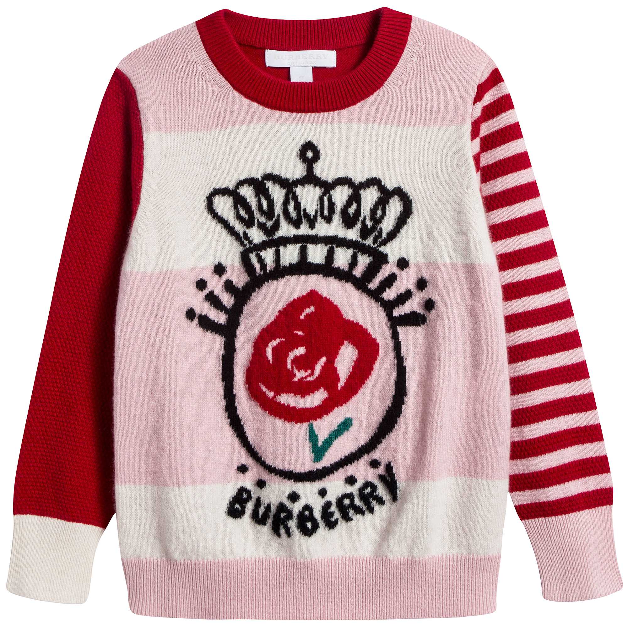 Girls Natural White Knits Cashmere Sweater