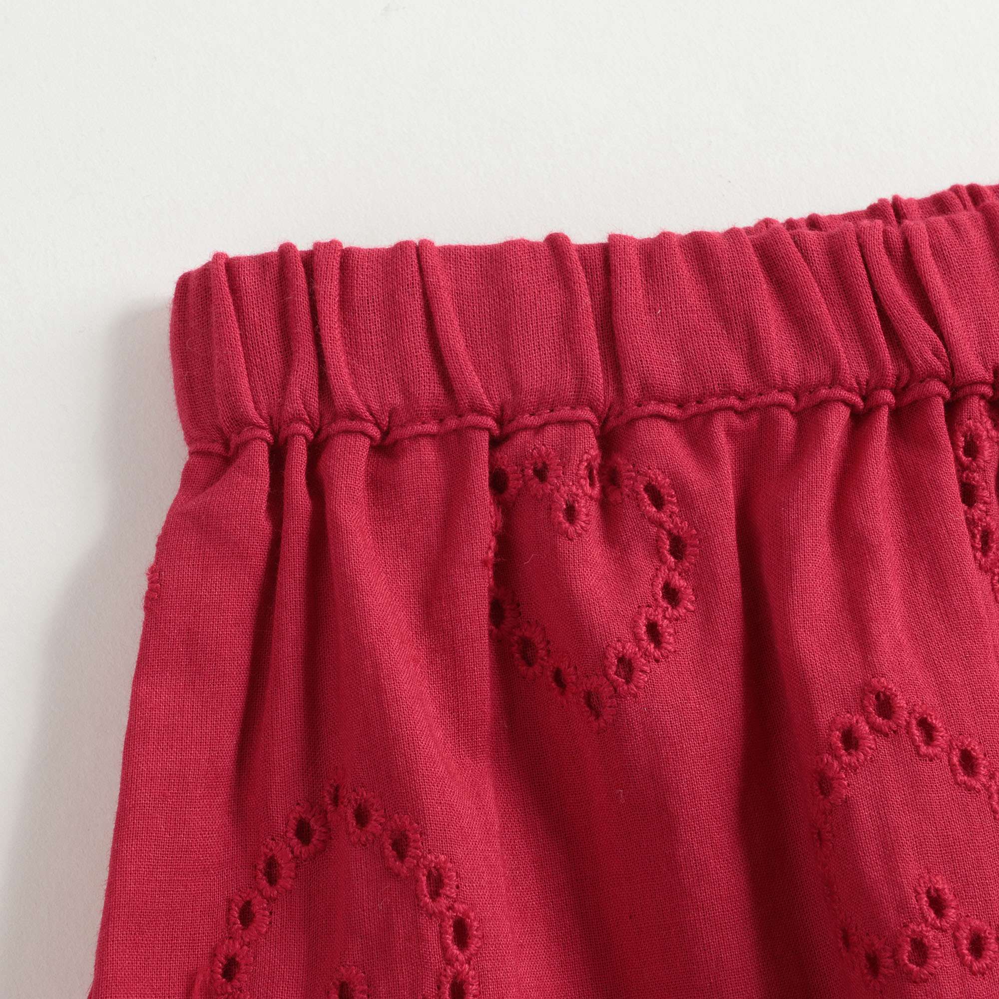 Girls Red Heart Cotton Shorts
