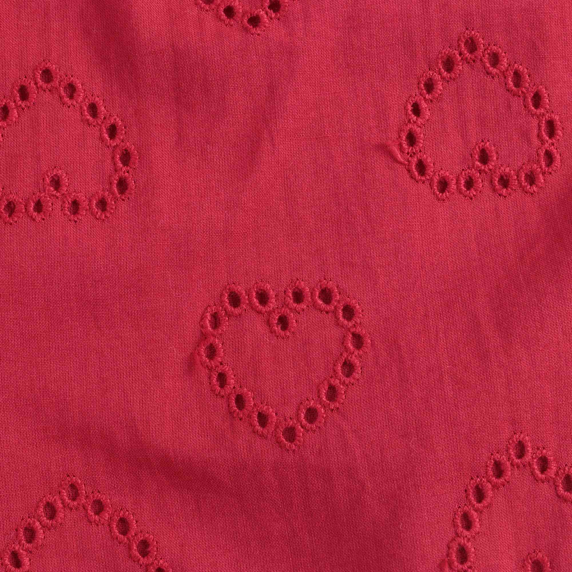 Girls Red Heart Cotton Shorts