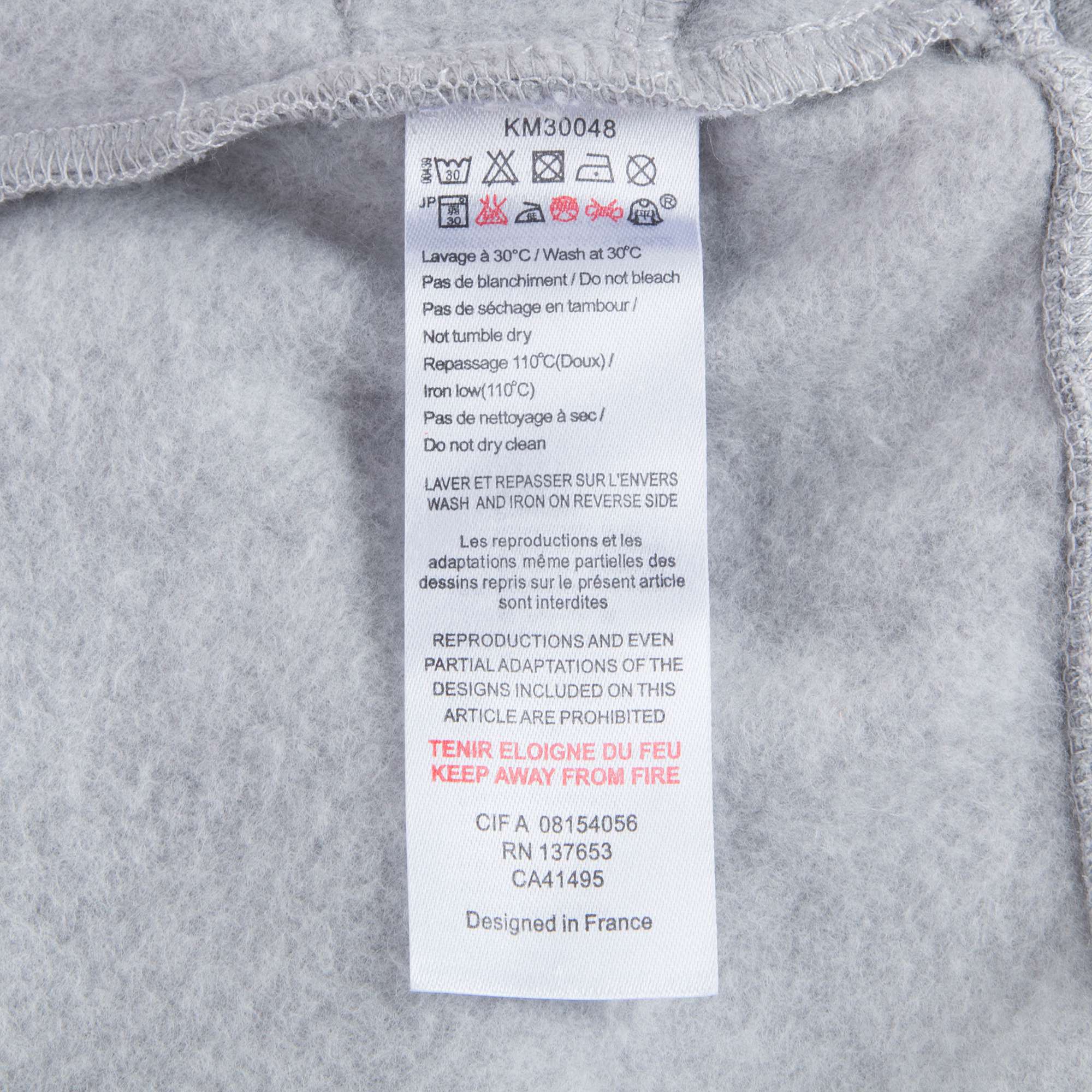 Girls Marl Grey Tiger Cotton Dress