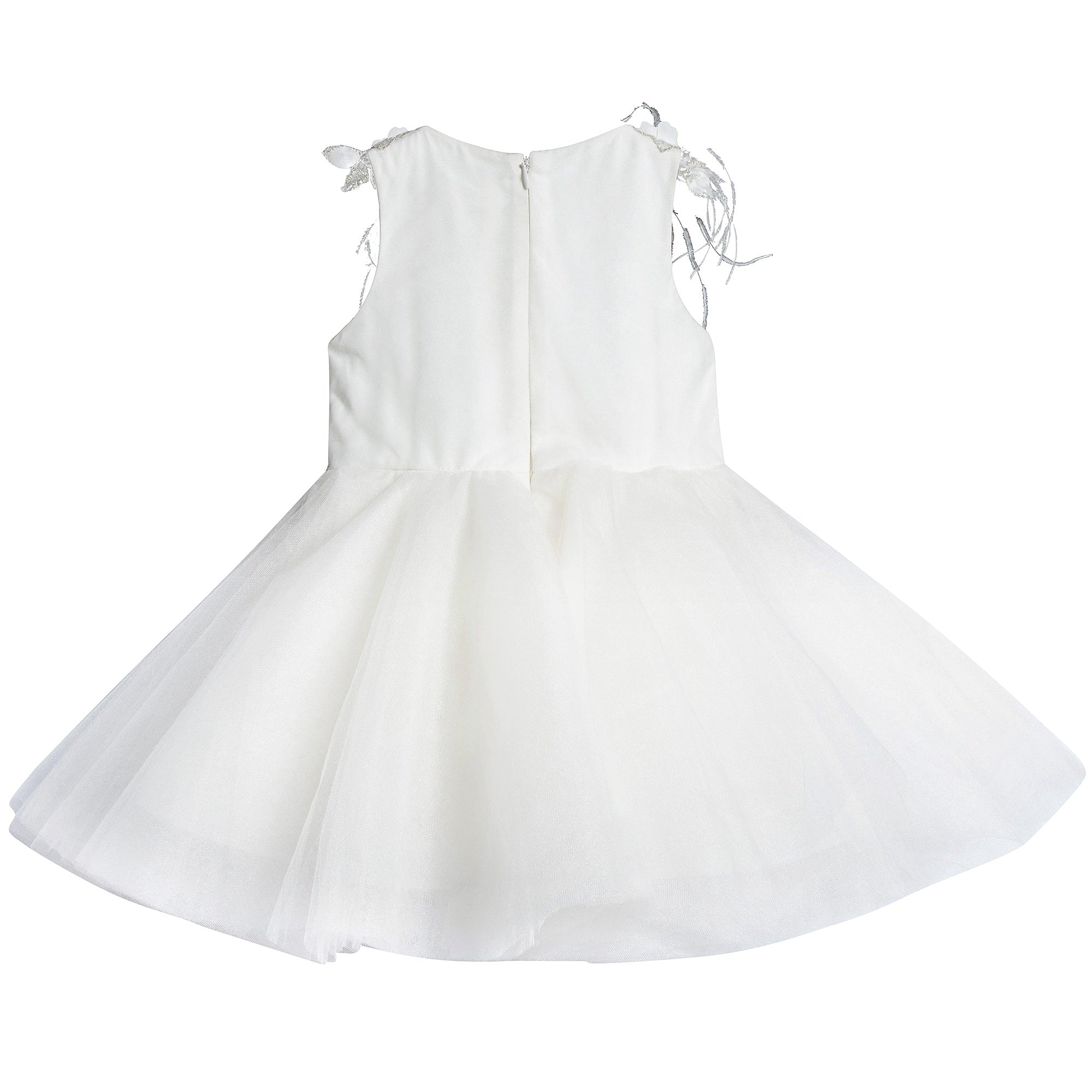 Girls  White  "The Royal Beauty"  Dress
