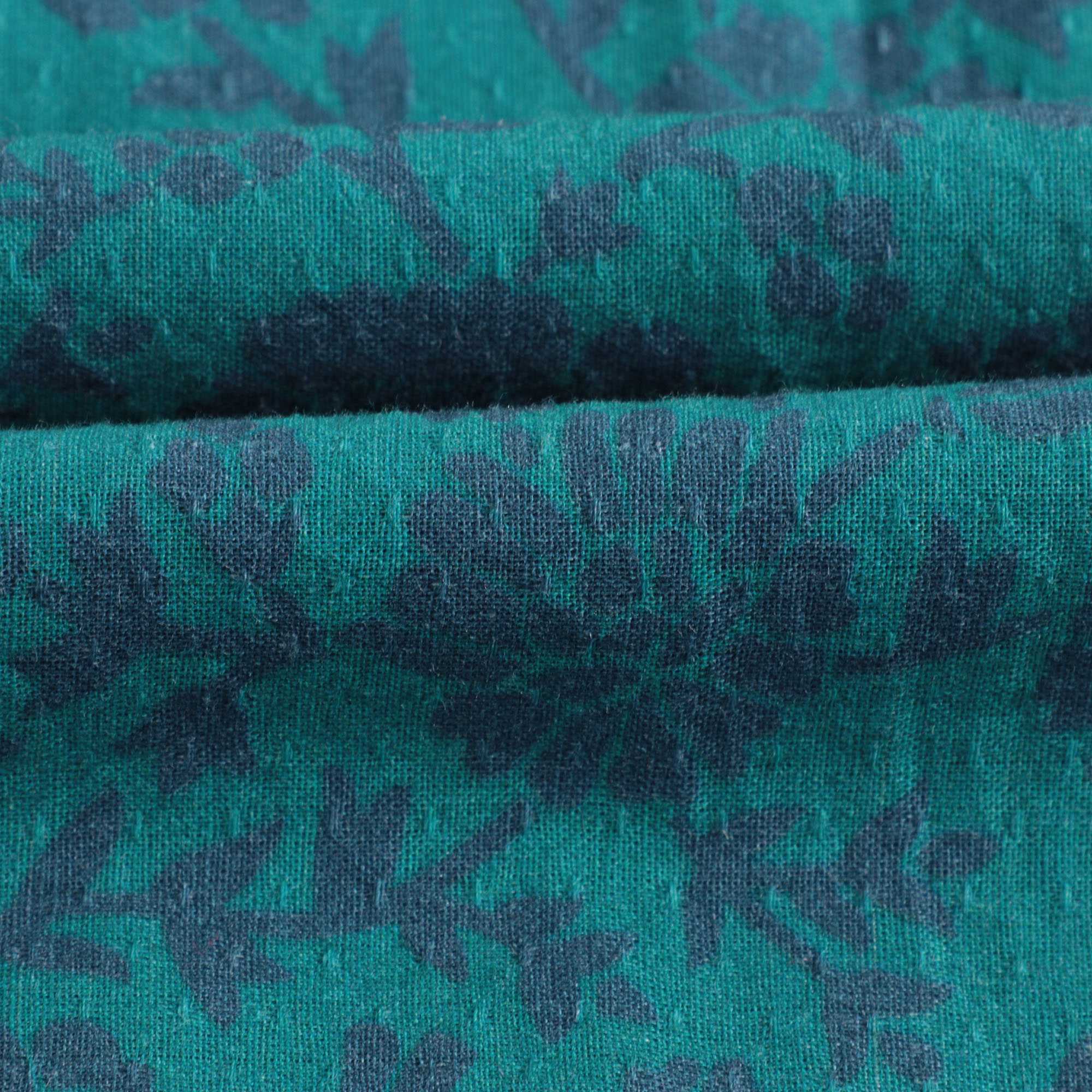 Girls Green Printing Cotton Dress