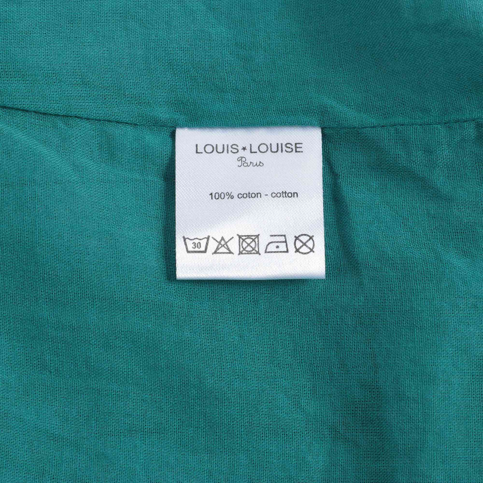 Girls Green Printing Cotton Dress