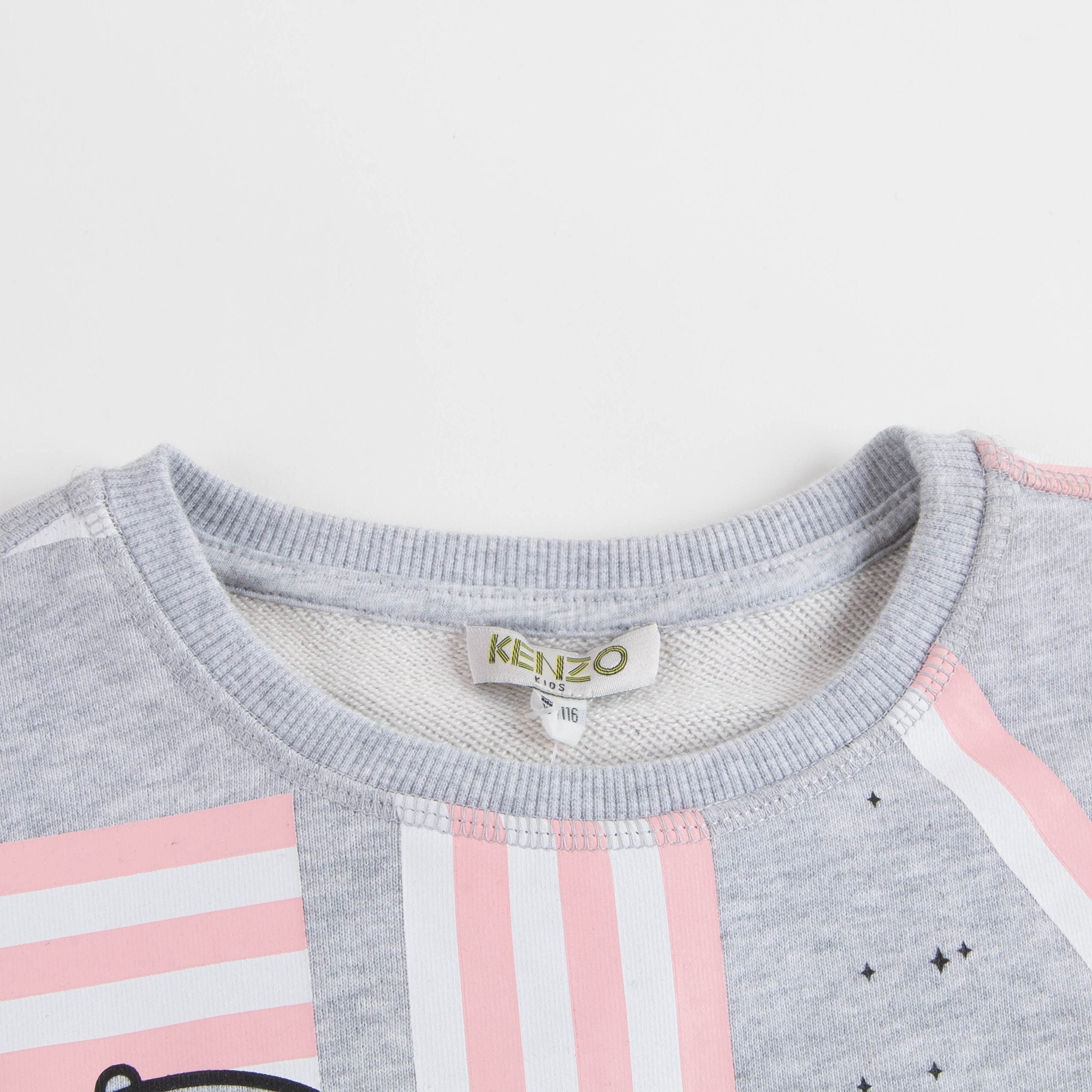 Girls Light Marl Grey Cotton Sweatshirt