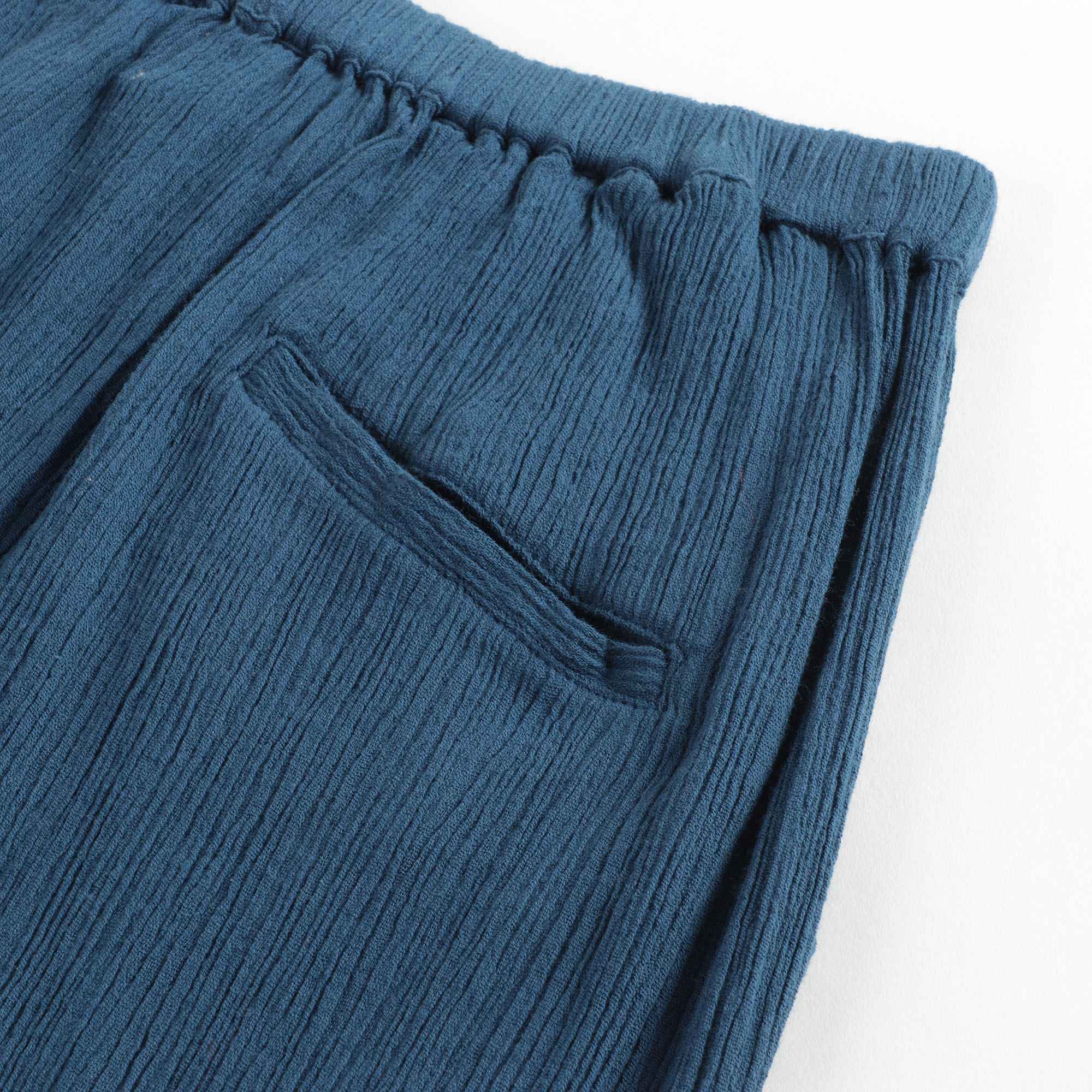 Girls Navy Cotton Trousers