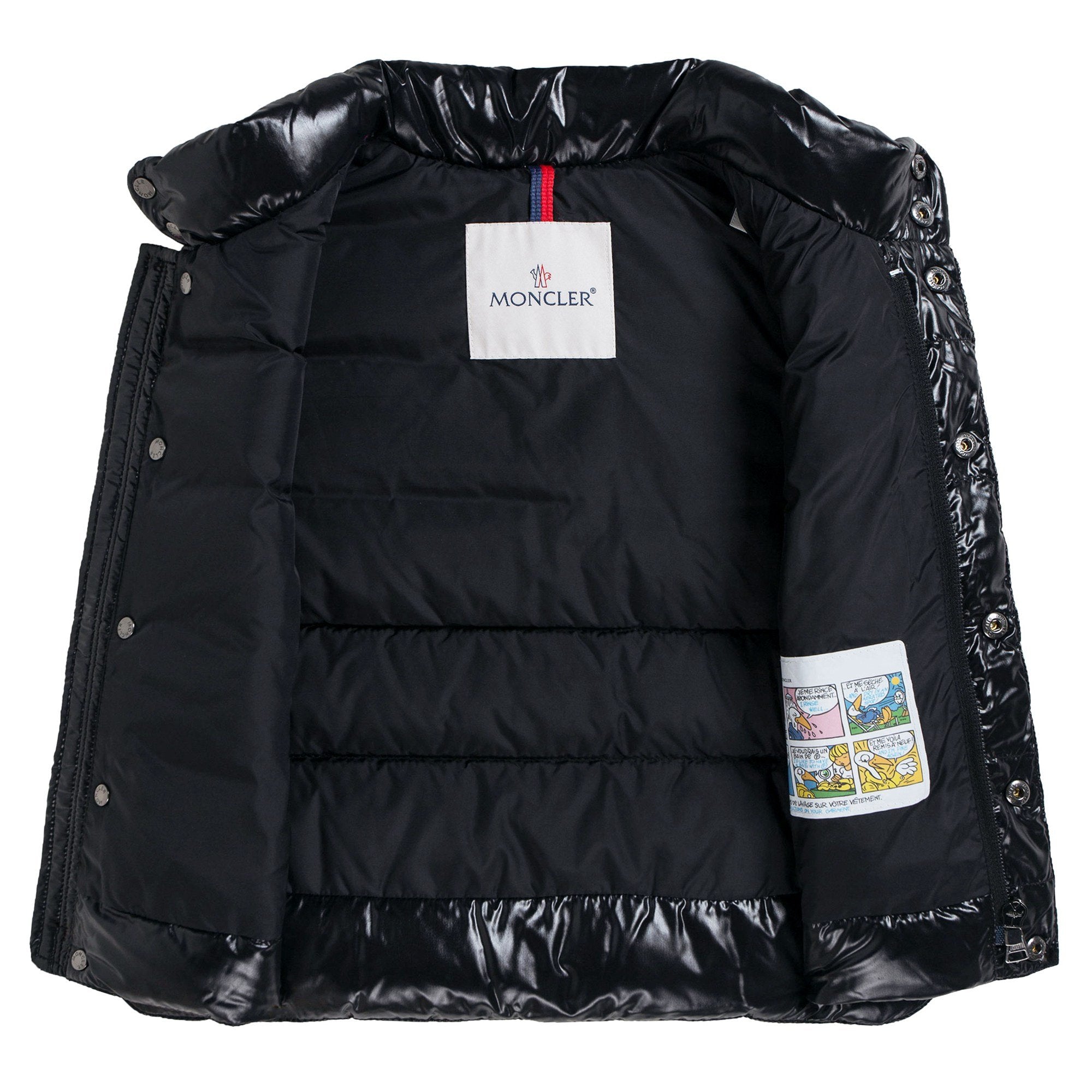 Boys Black "Tib" Padded Down Gilet