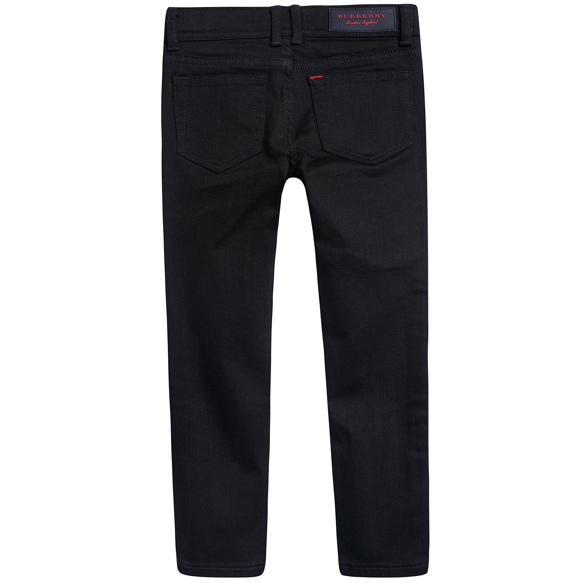 Girls Black Cotton Trousers