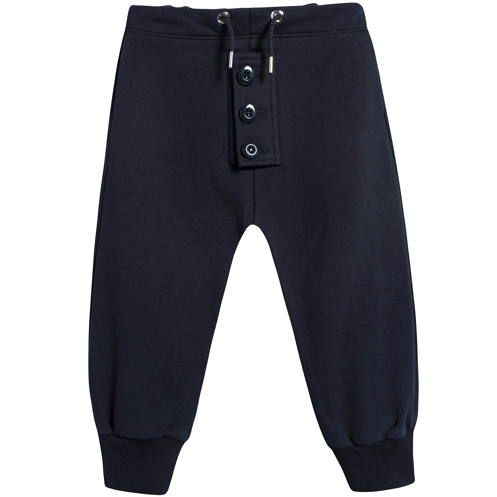 Girls Navy Blue Cotton Trousers