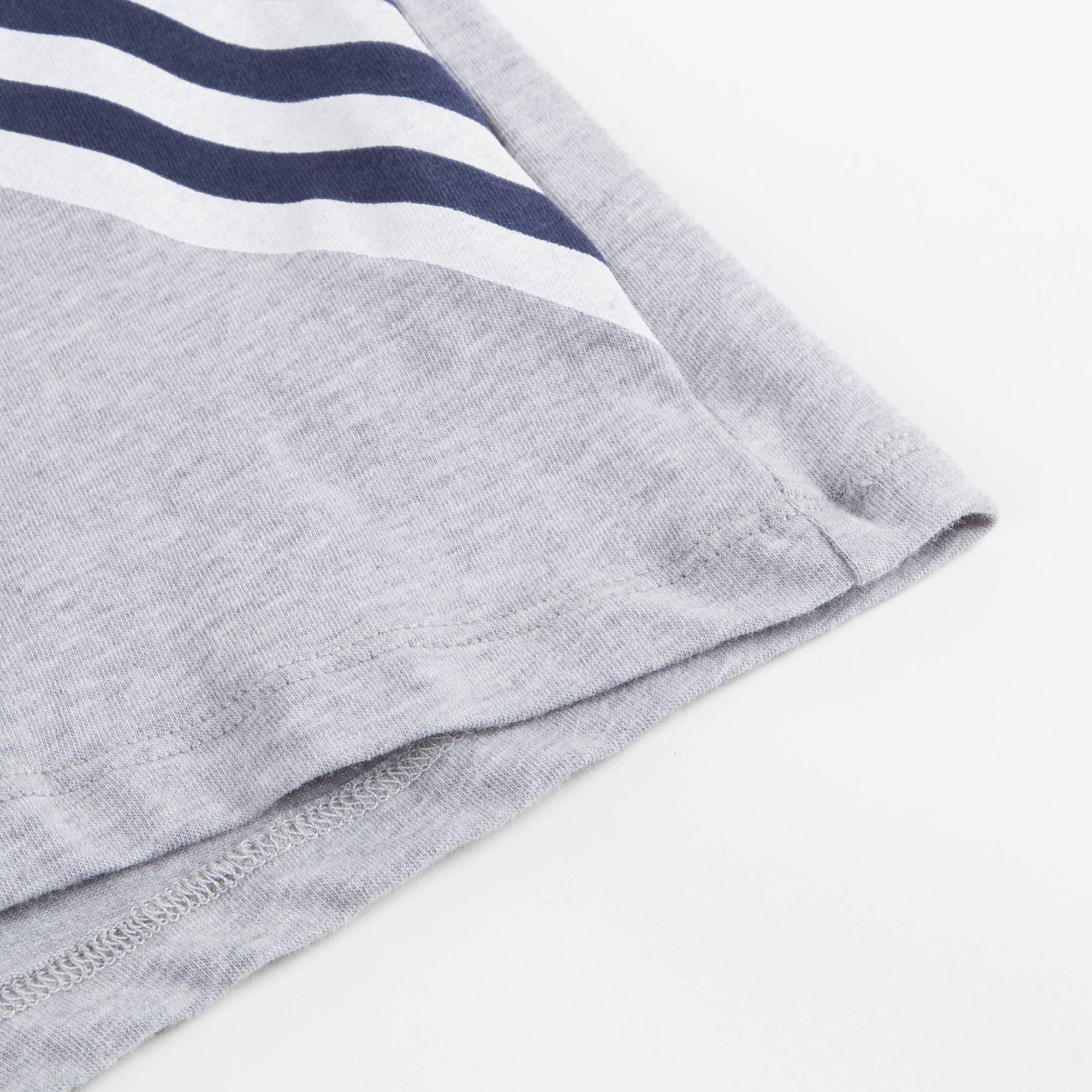 Girls Marl Grey Printed Cotton T-shirt