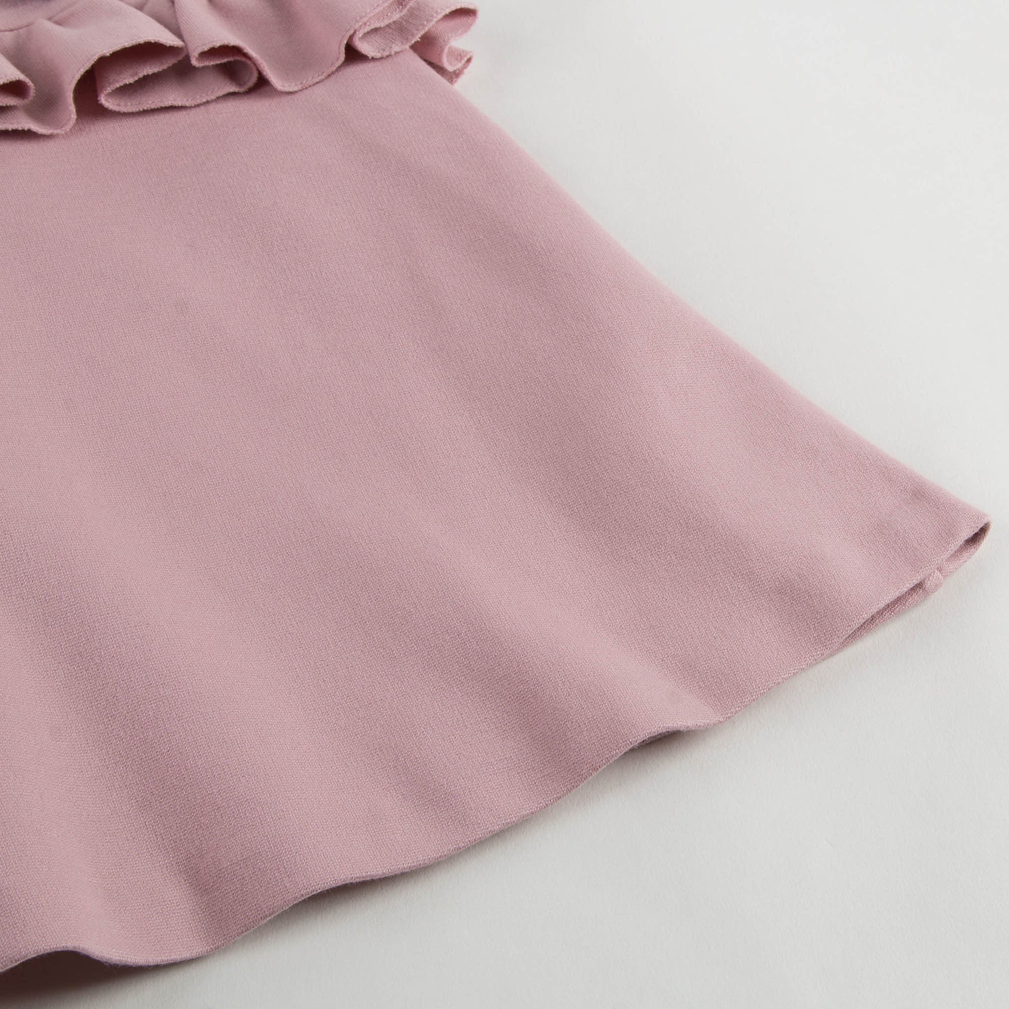 Girls Light Pink Woven Ruffled Waisted Dress - CÉMAROSE | Children's Fashion Store - 5