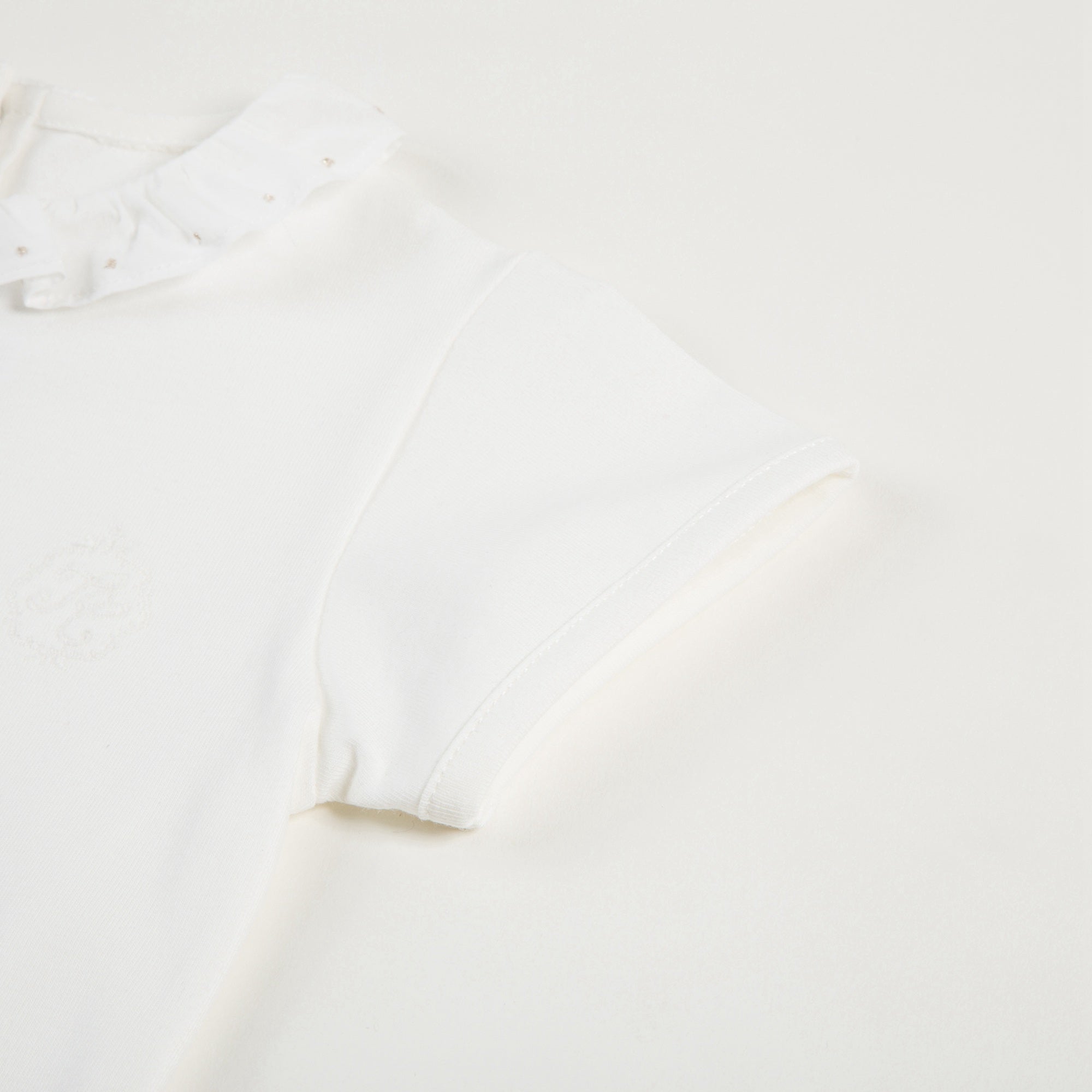 Baby Girls Nacre Cotton Babysuit