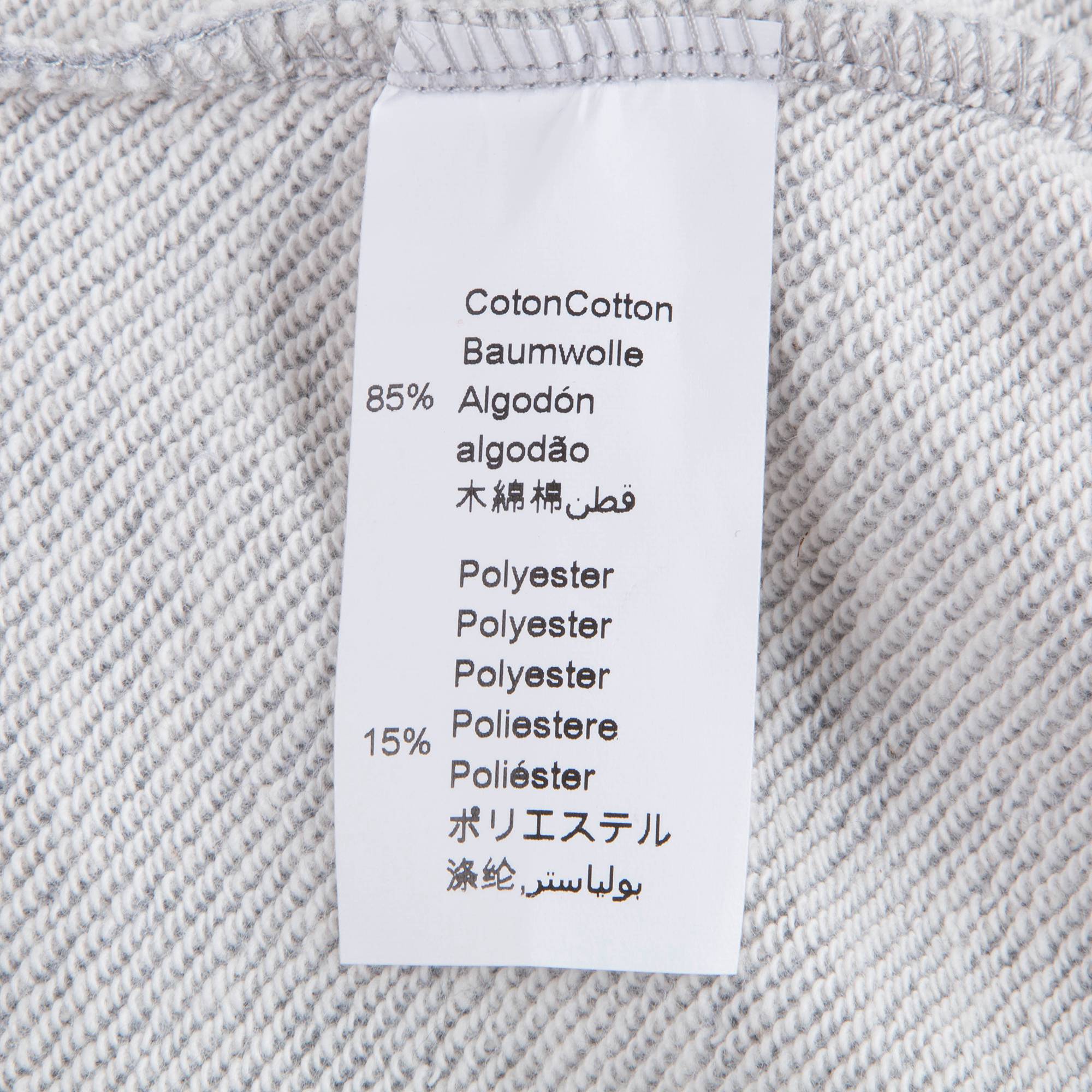 Baby Girls Marl Grey Cotton Sweatshirt