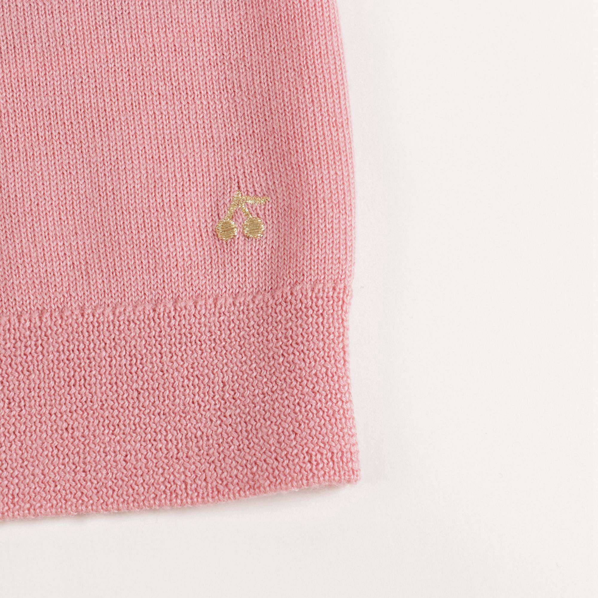 Girls Pink Wool Cardigan