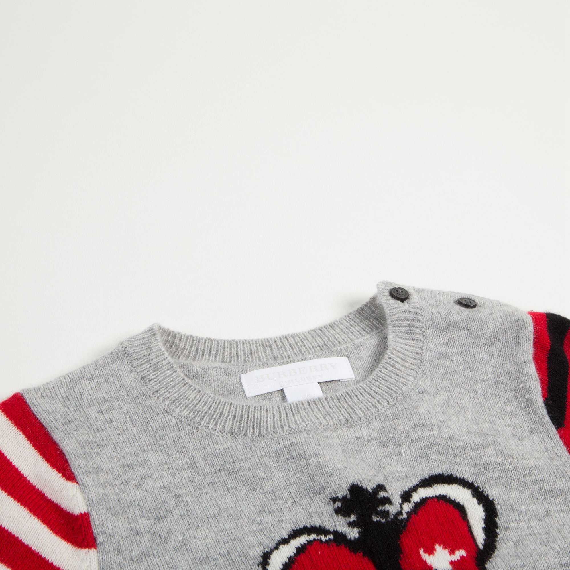 Baby Grey Melange Cashmere Overalls
