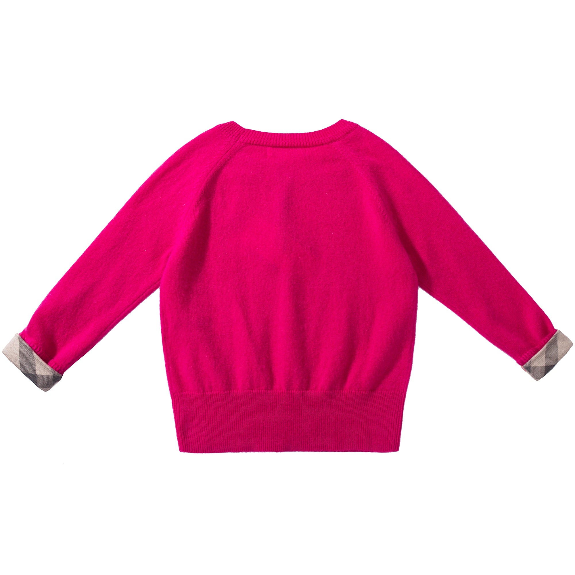 Girls  Bright  Crimson Pink  Cashmere   Sweater