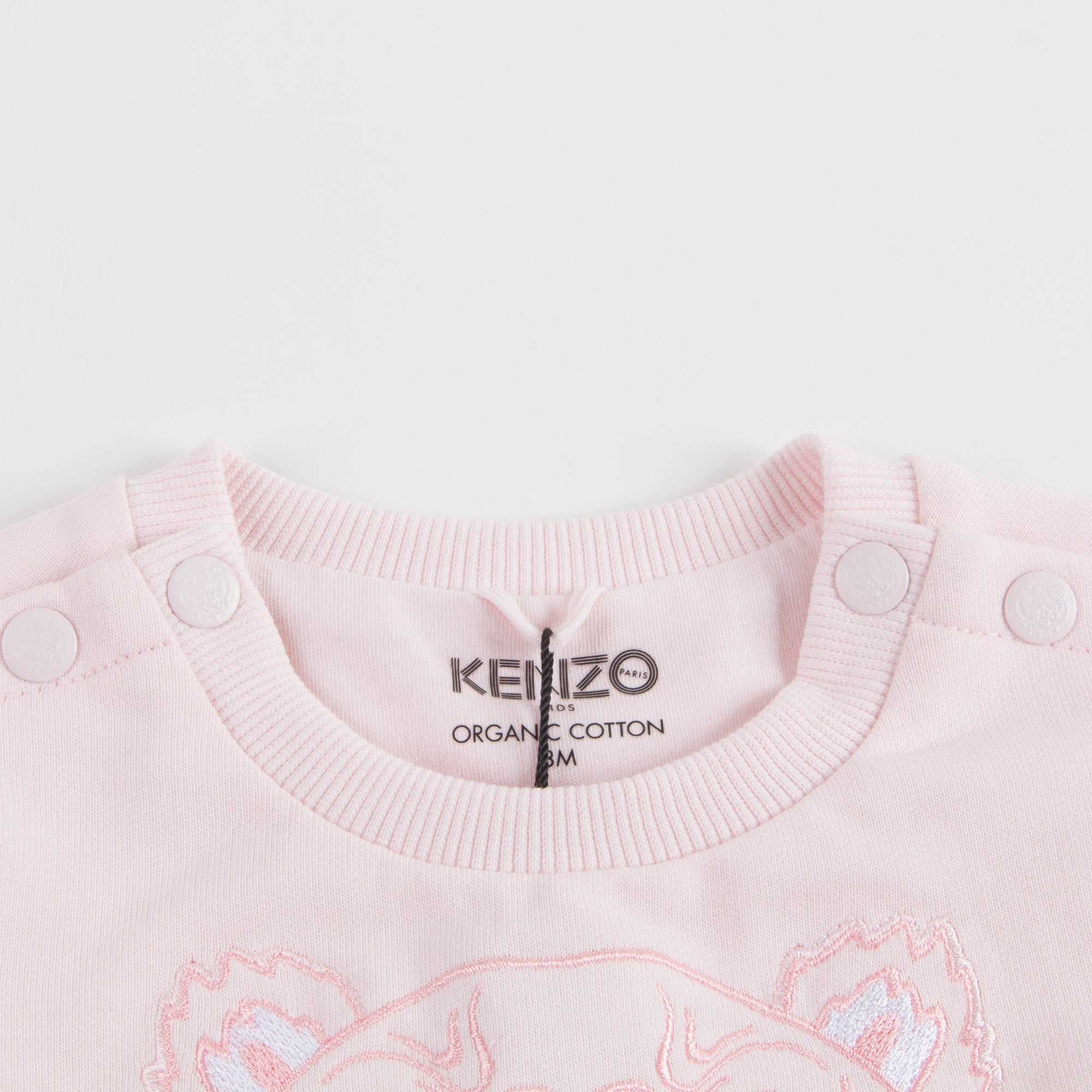 Baby Girls Light Pink Cotton Sweatshirt