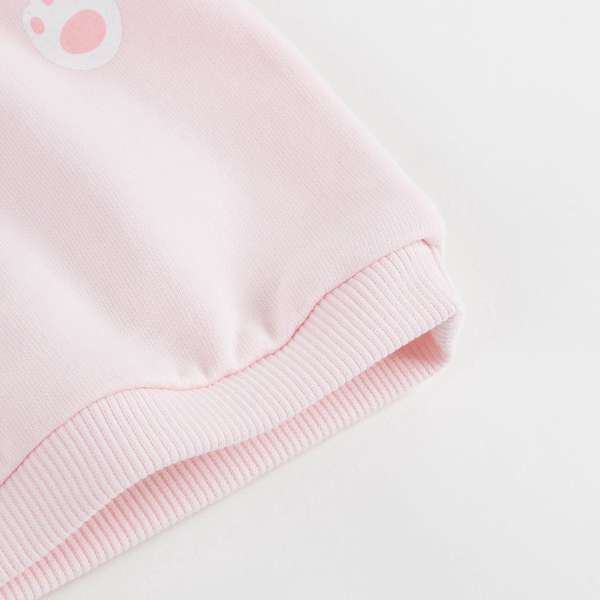 Baby Girls Light Pink Cotton Sweatshirt