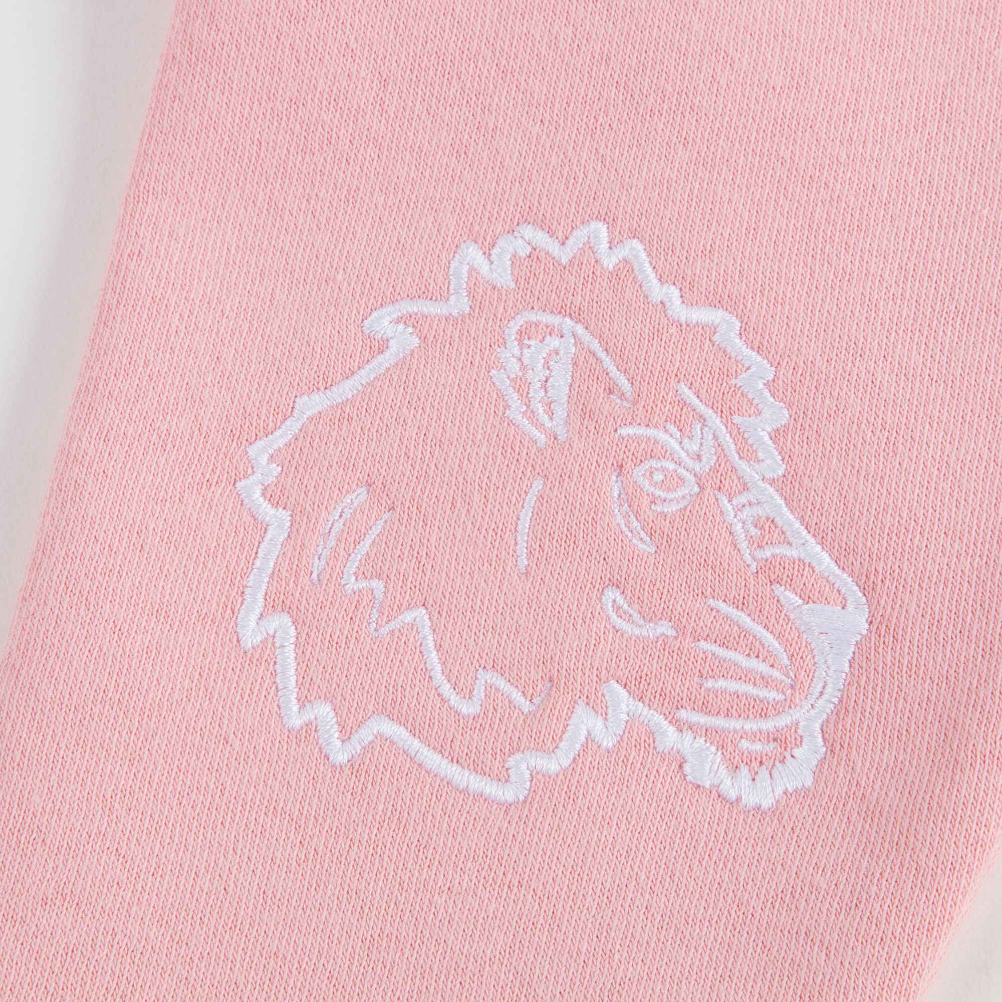 Baby Girls Middle Pink Cotton Trousers