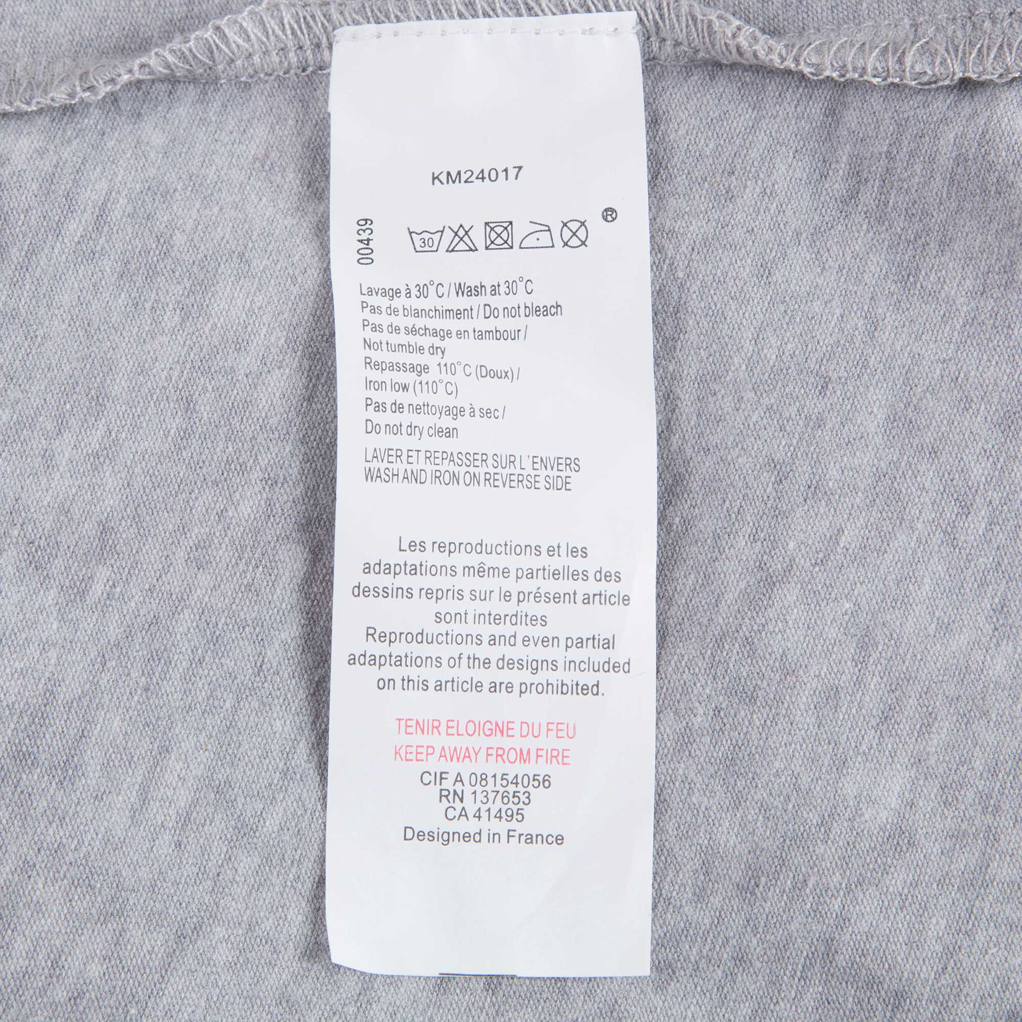 Baby Girls Marl Grey Cotton Leggings