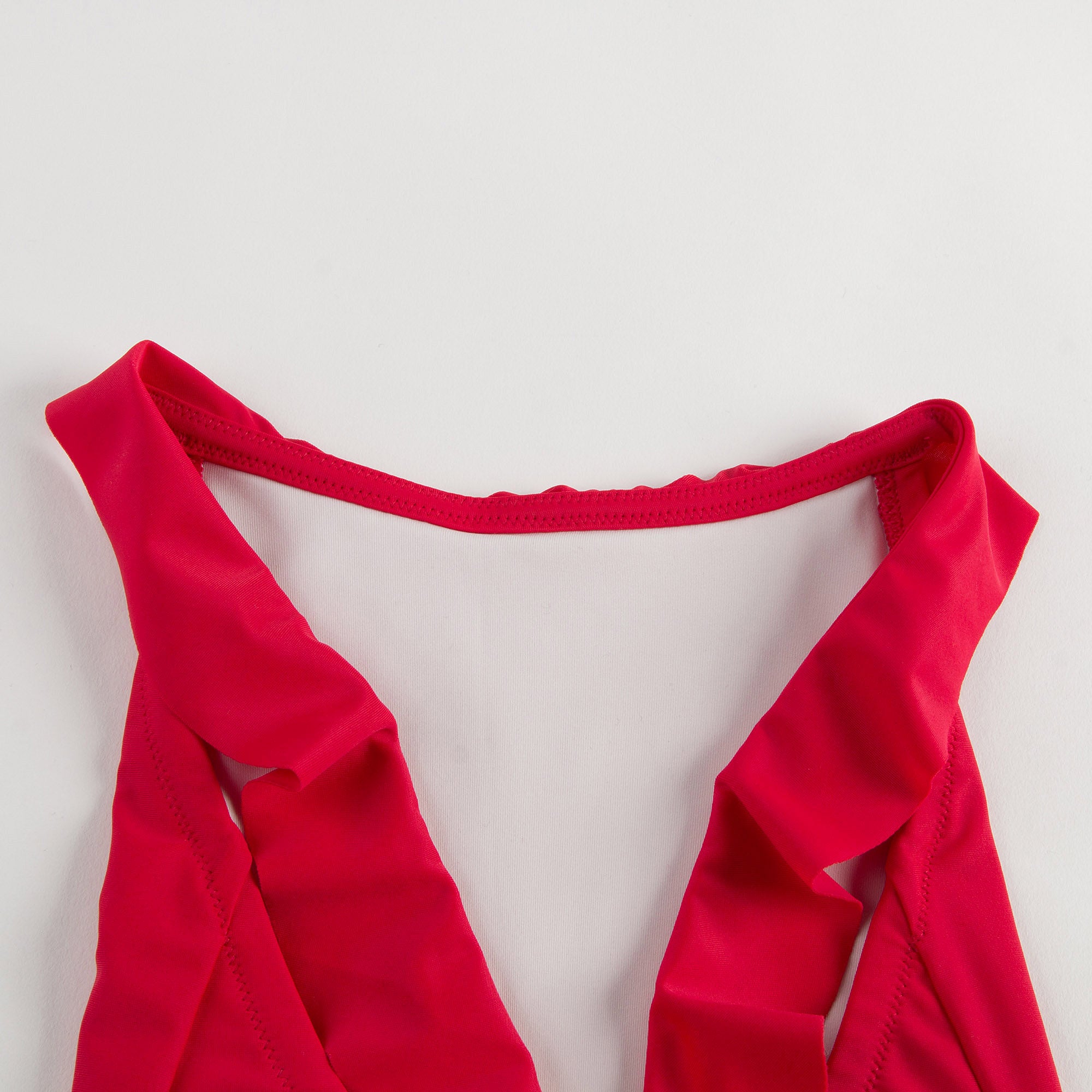 Girls Poppy Red  Swimwear