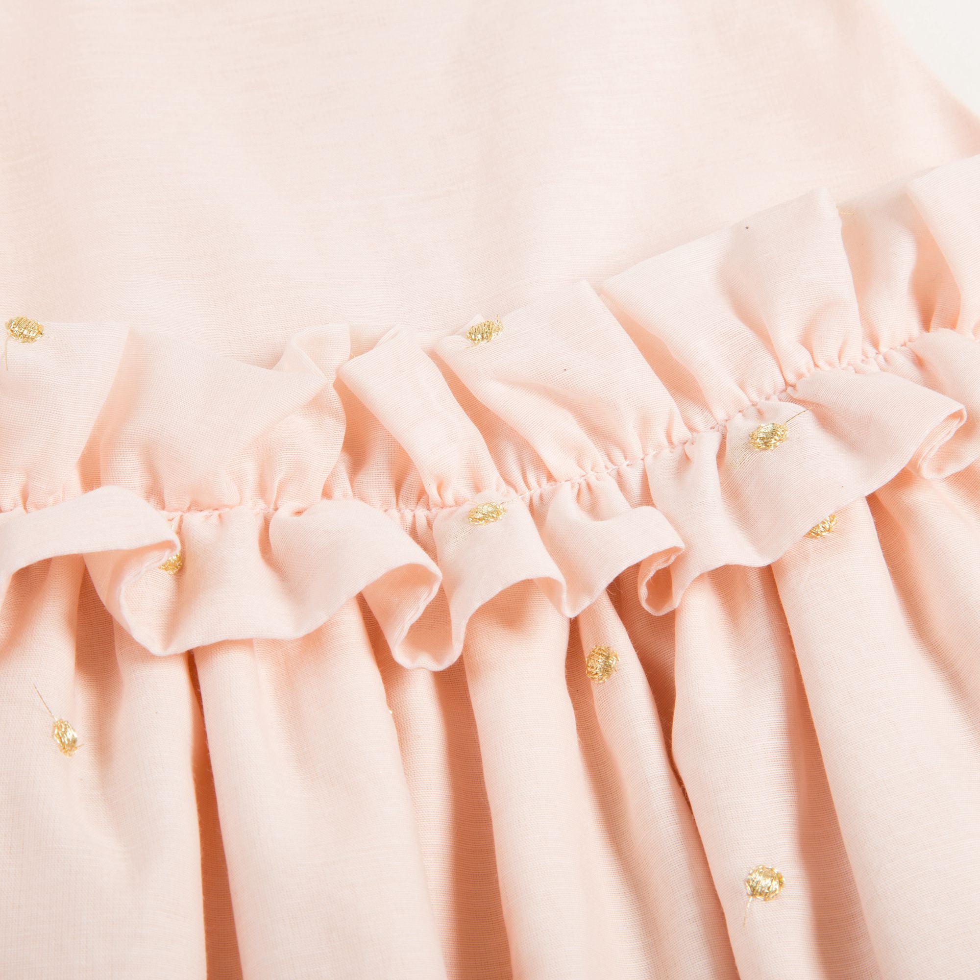 Baby Girls Nude Clair Cotton Dress