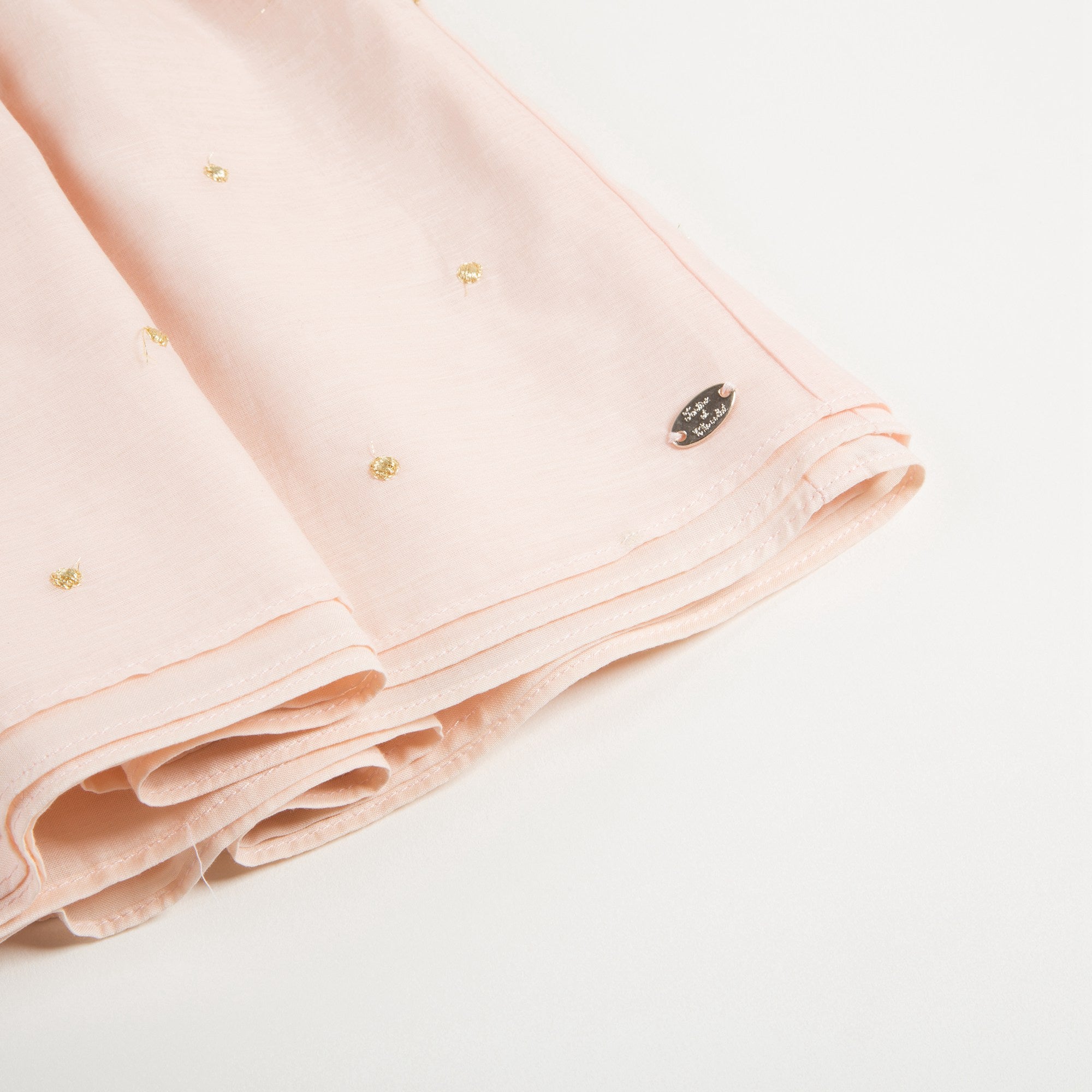 Baby Girls Nude Clair Cotton Dress