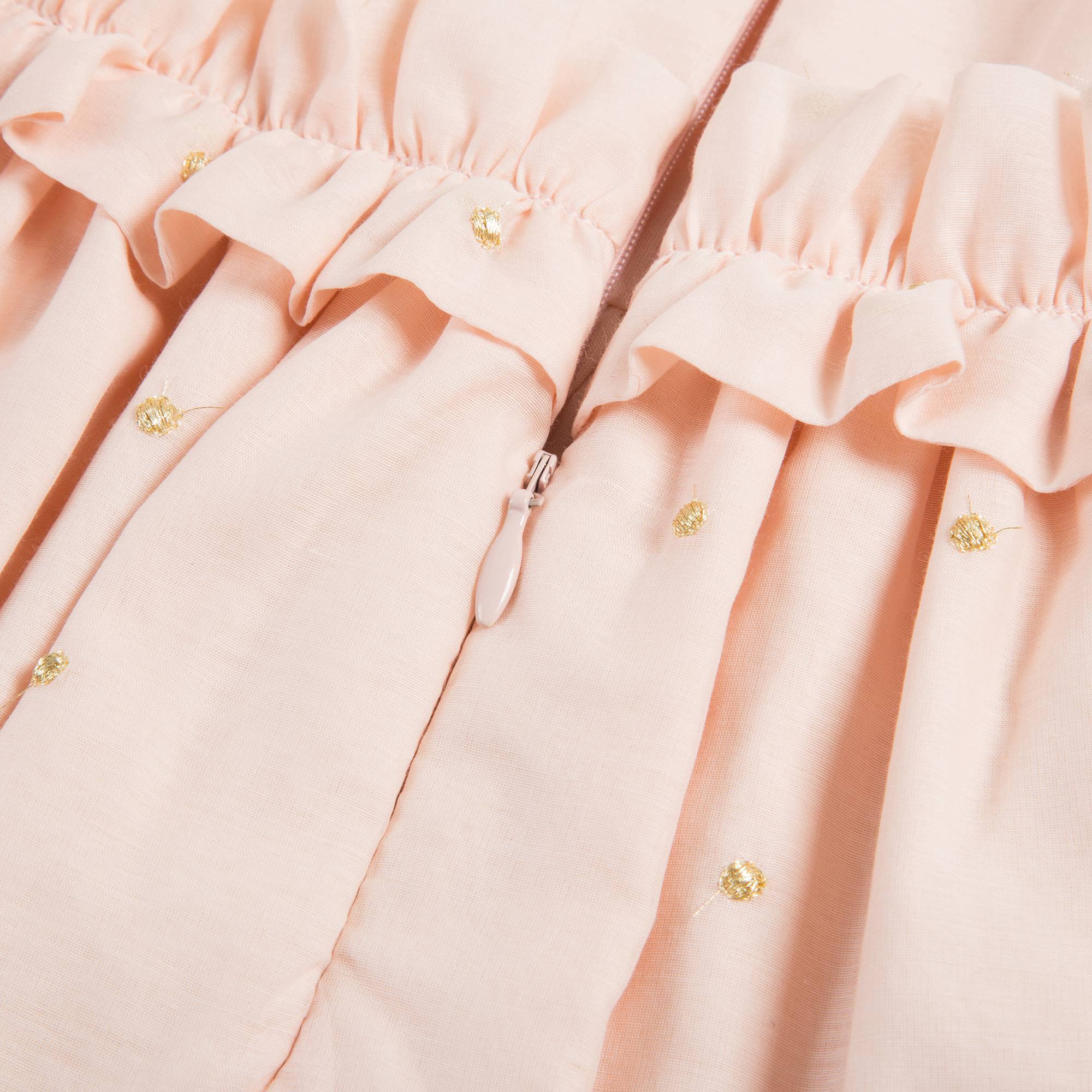 Baby Girls Nude Clair Cotton Dress