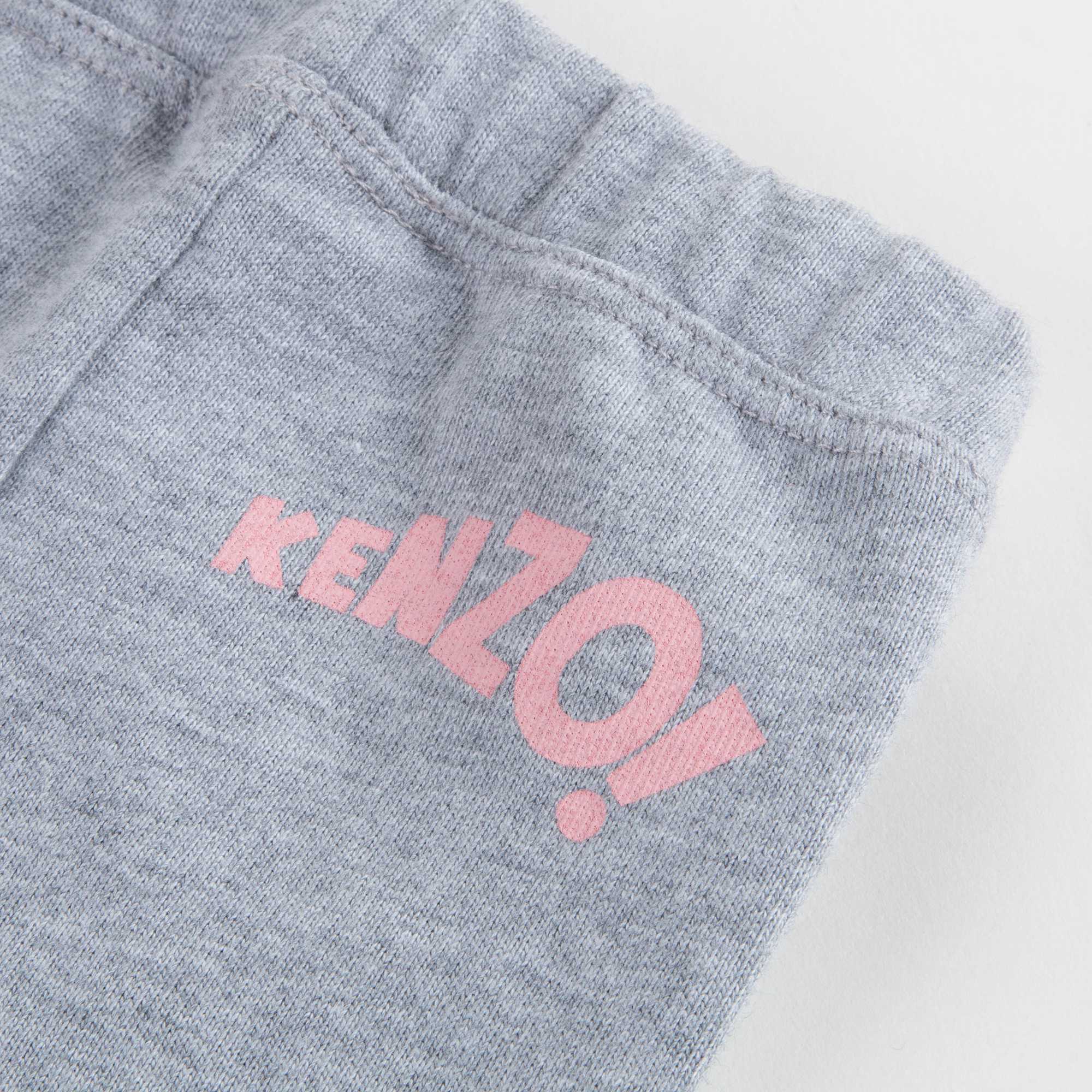 Baby Girls Marl Grey Cotton Trousers