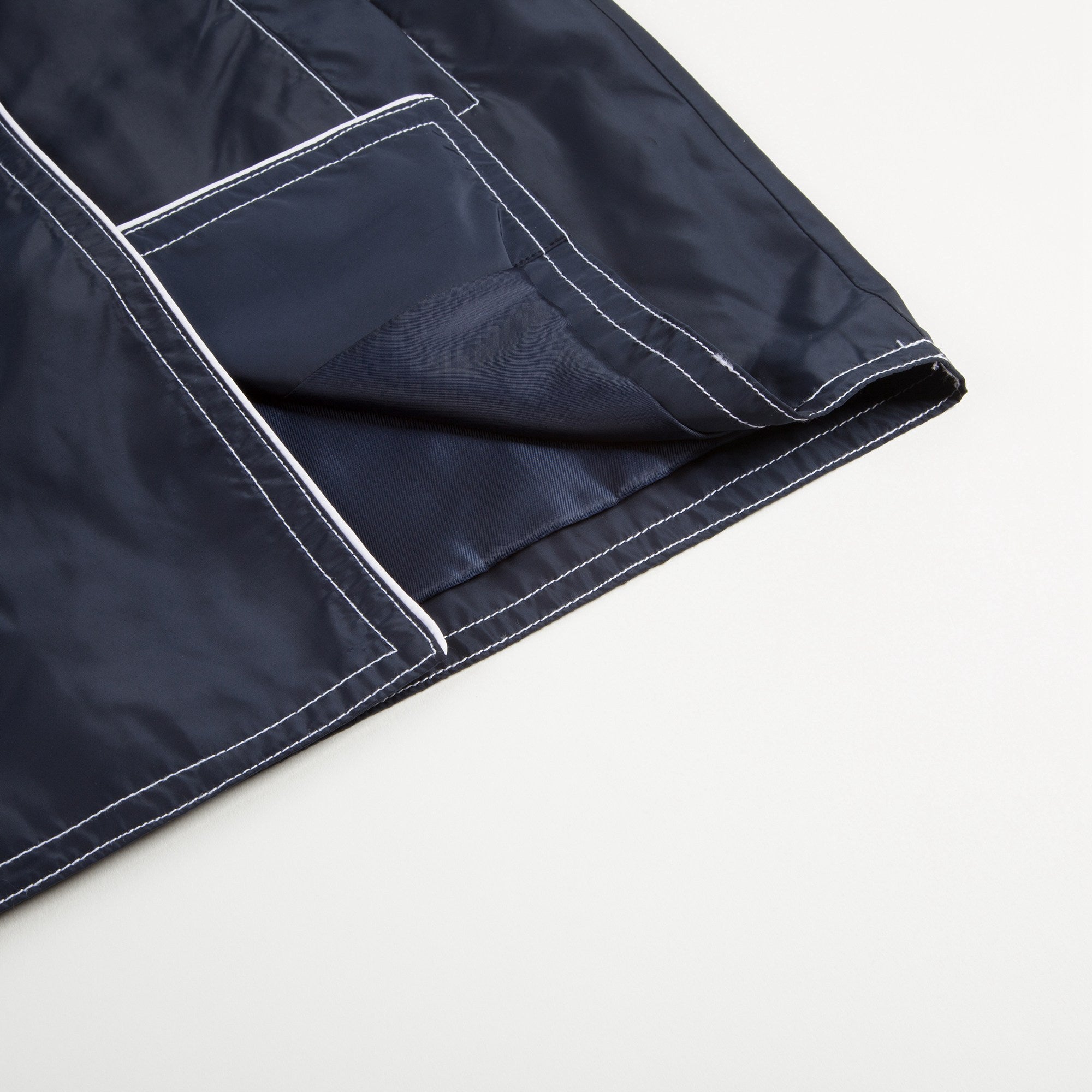 Girls Navy Blue Polyester & Cotton Jacket