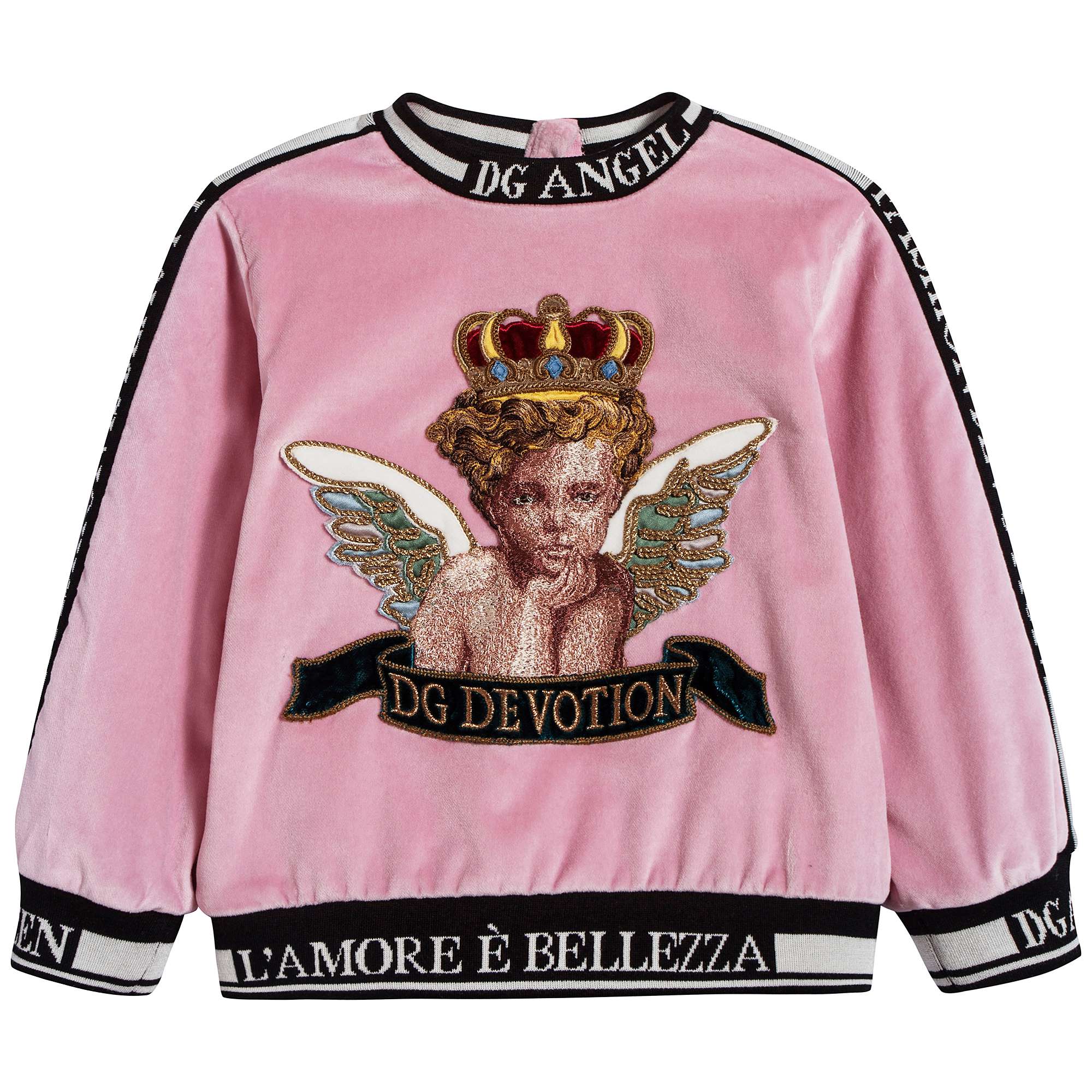 Baby Girls Light Pink Cotton Sweatshirt