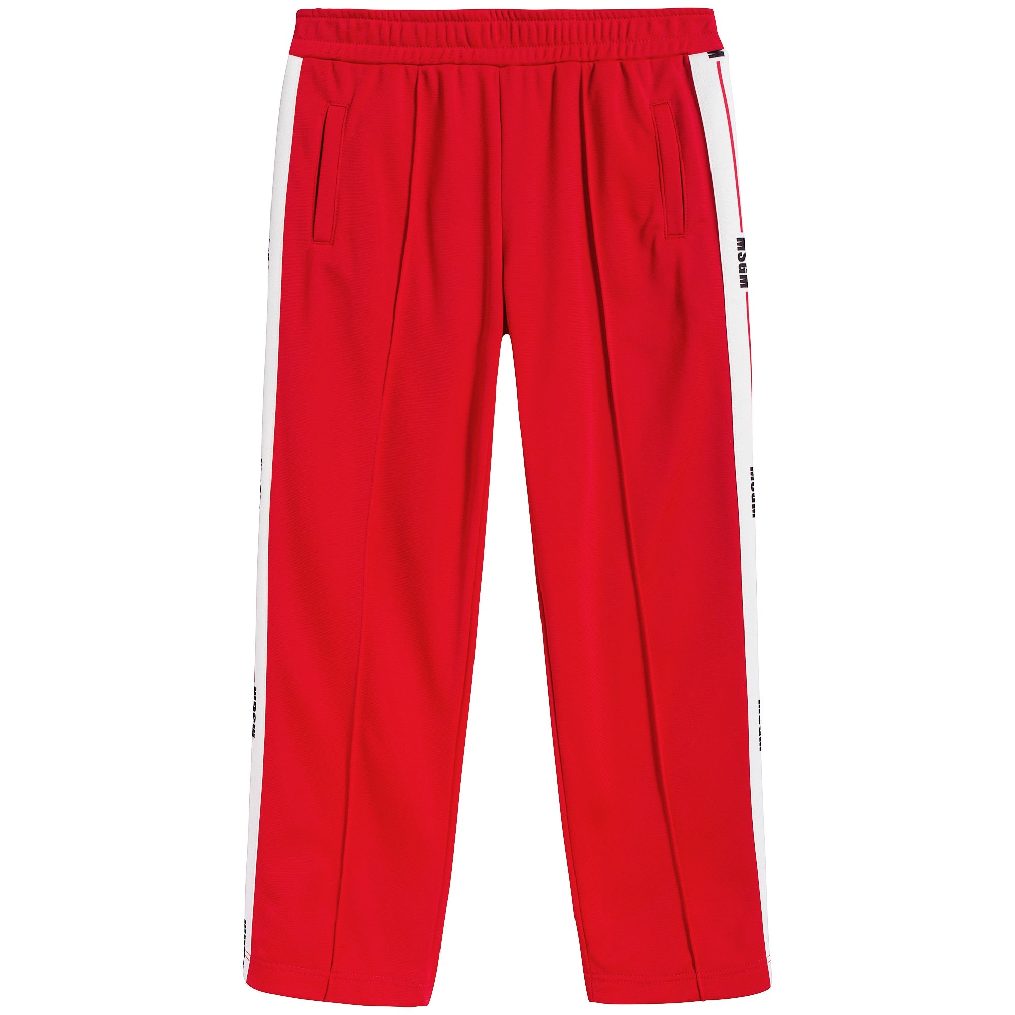 Girls & Boys Red Logo Trousers