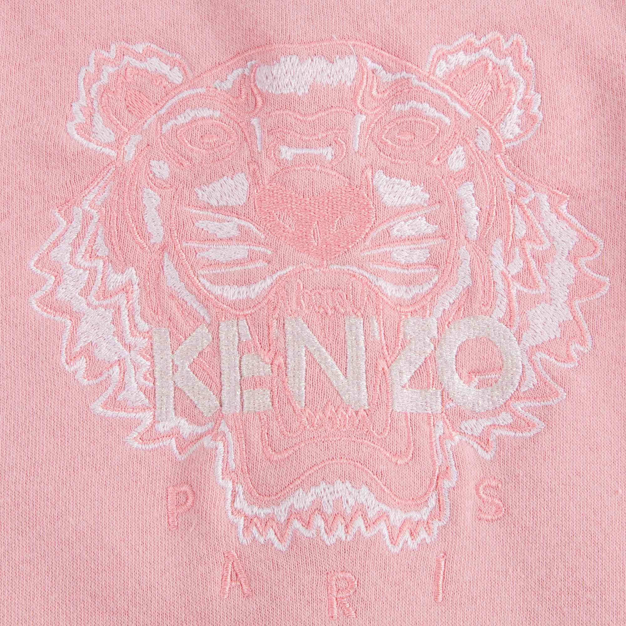 Baby Girls Middle Pink Cotton Babysuit