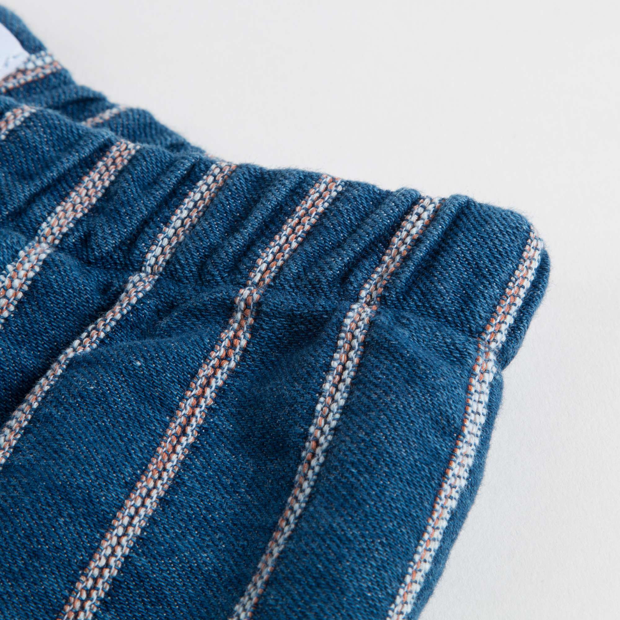 Girls Blue China Cotton Trousers