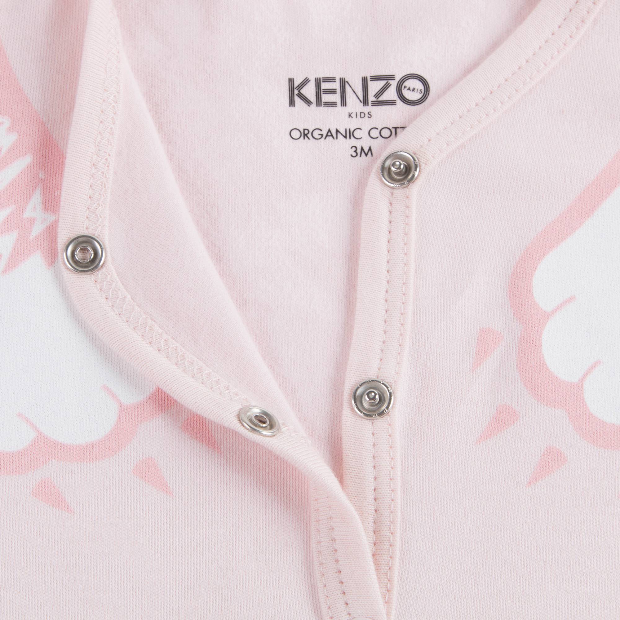 Baby Girls Light Pink Cotton Babysuit