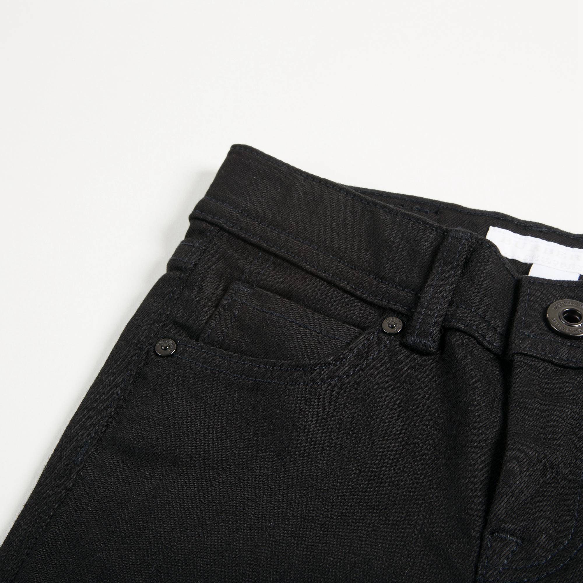 Girls Black Cotton Trousers