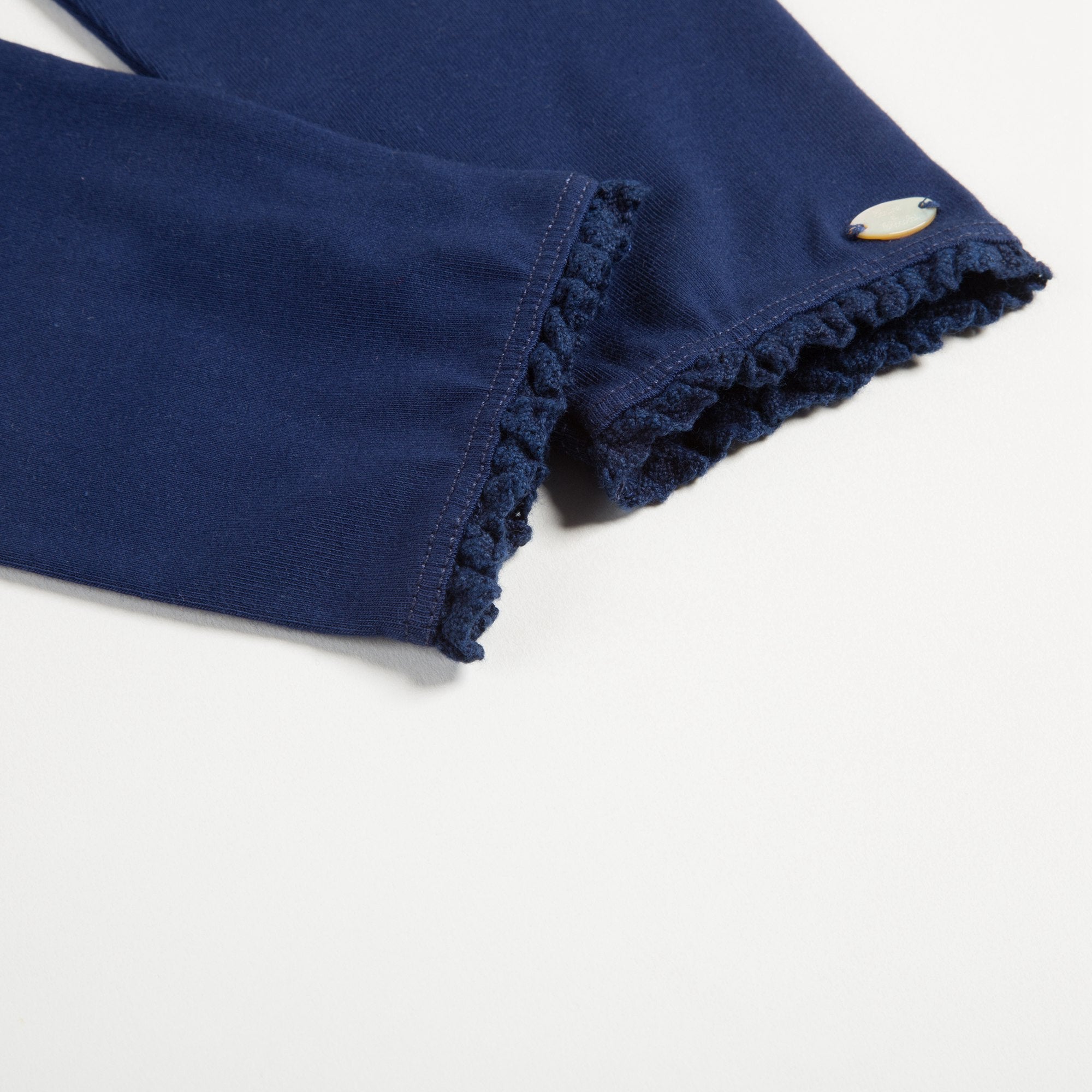 Baby Girls Marine Cotton Leggings