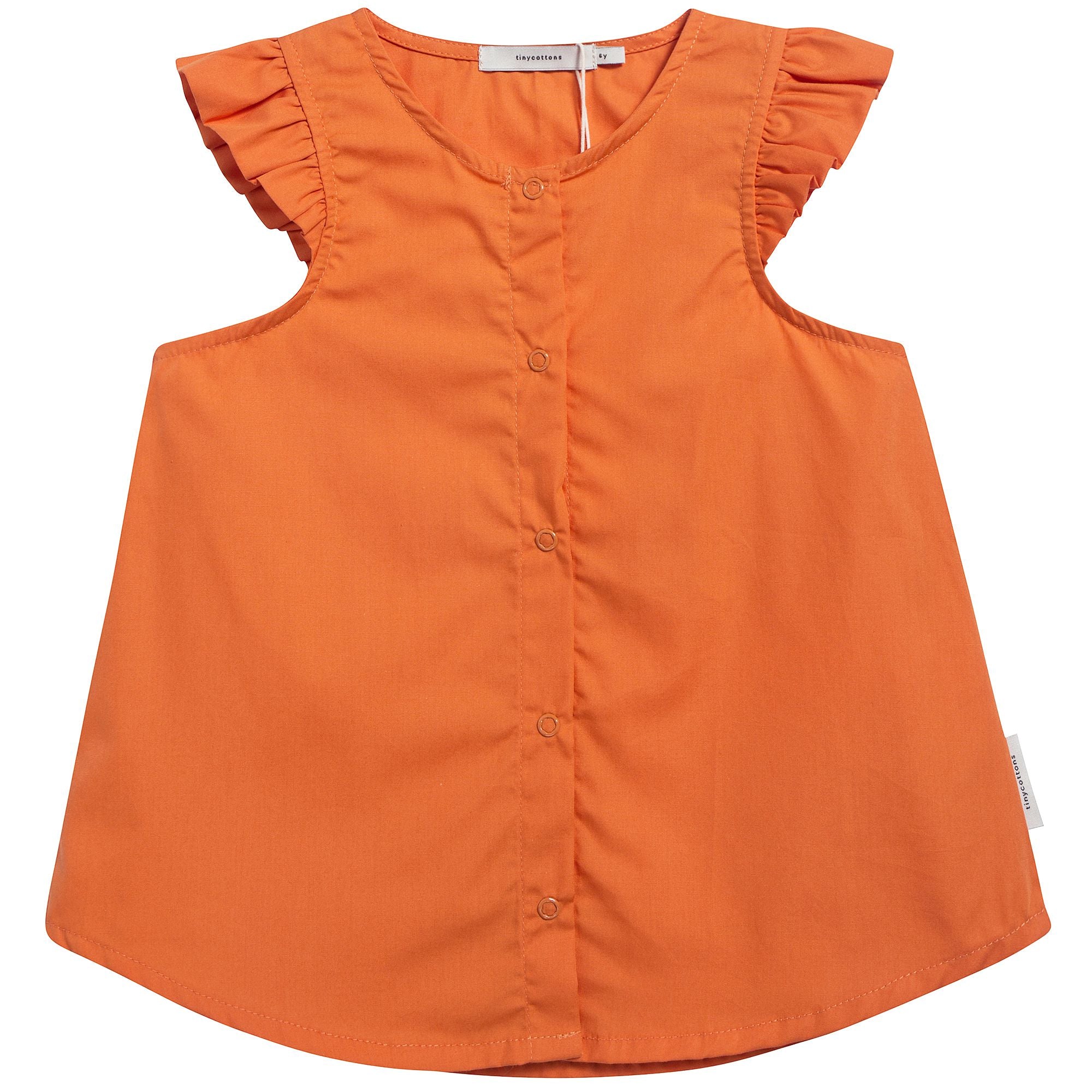 Girls Brick Cotton Solid Tank Blouse